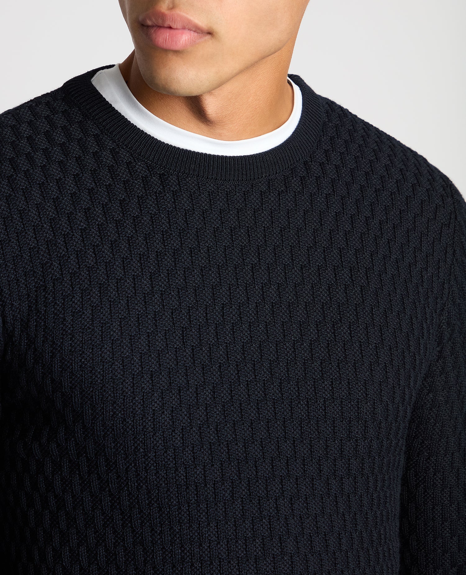 Tapered Fit Merino Wool-Blend Sweater - Image 5