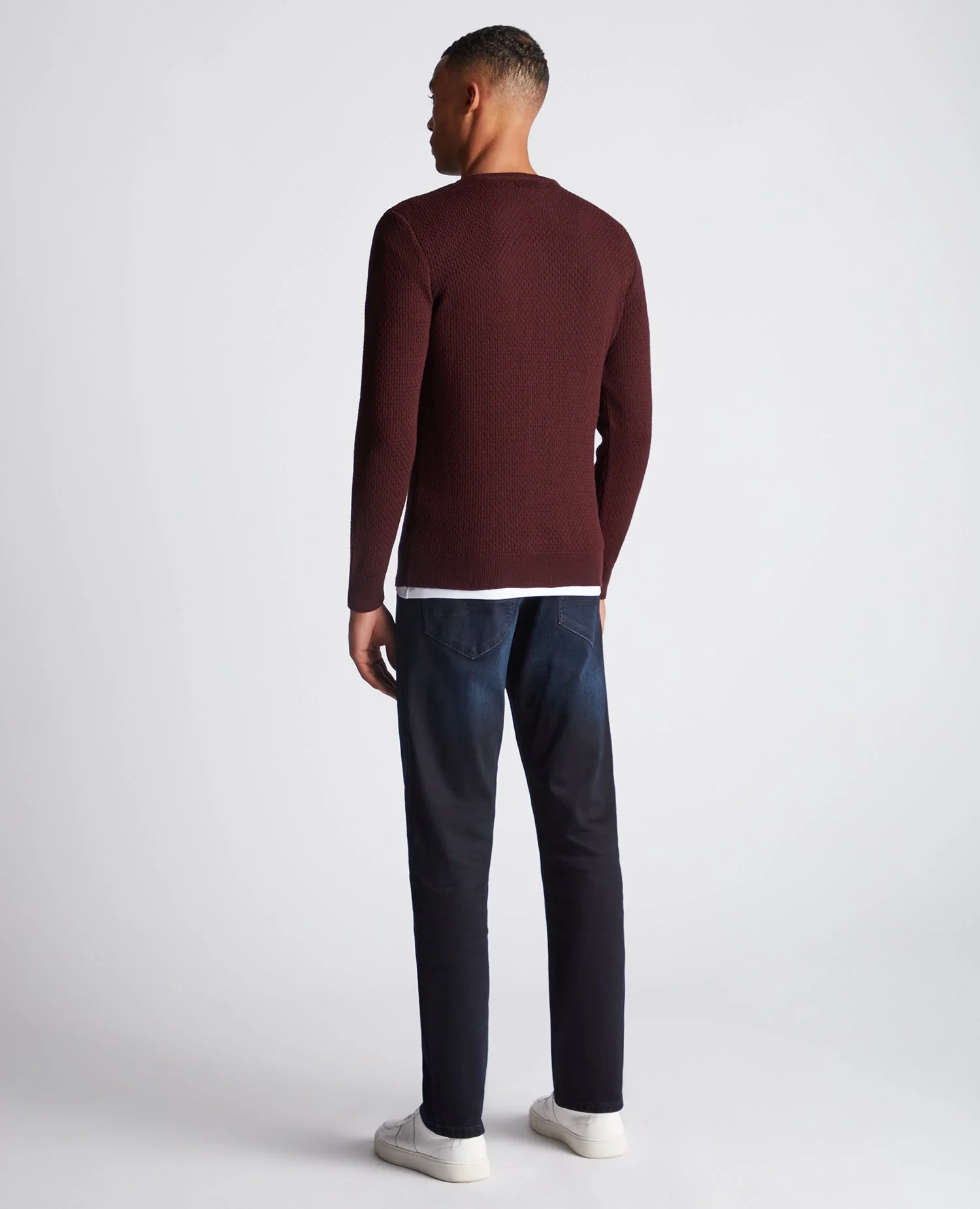 Slim Fit Merino Wool-Blend Sweater - Image 3