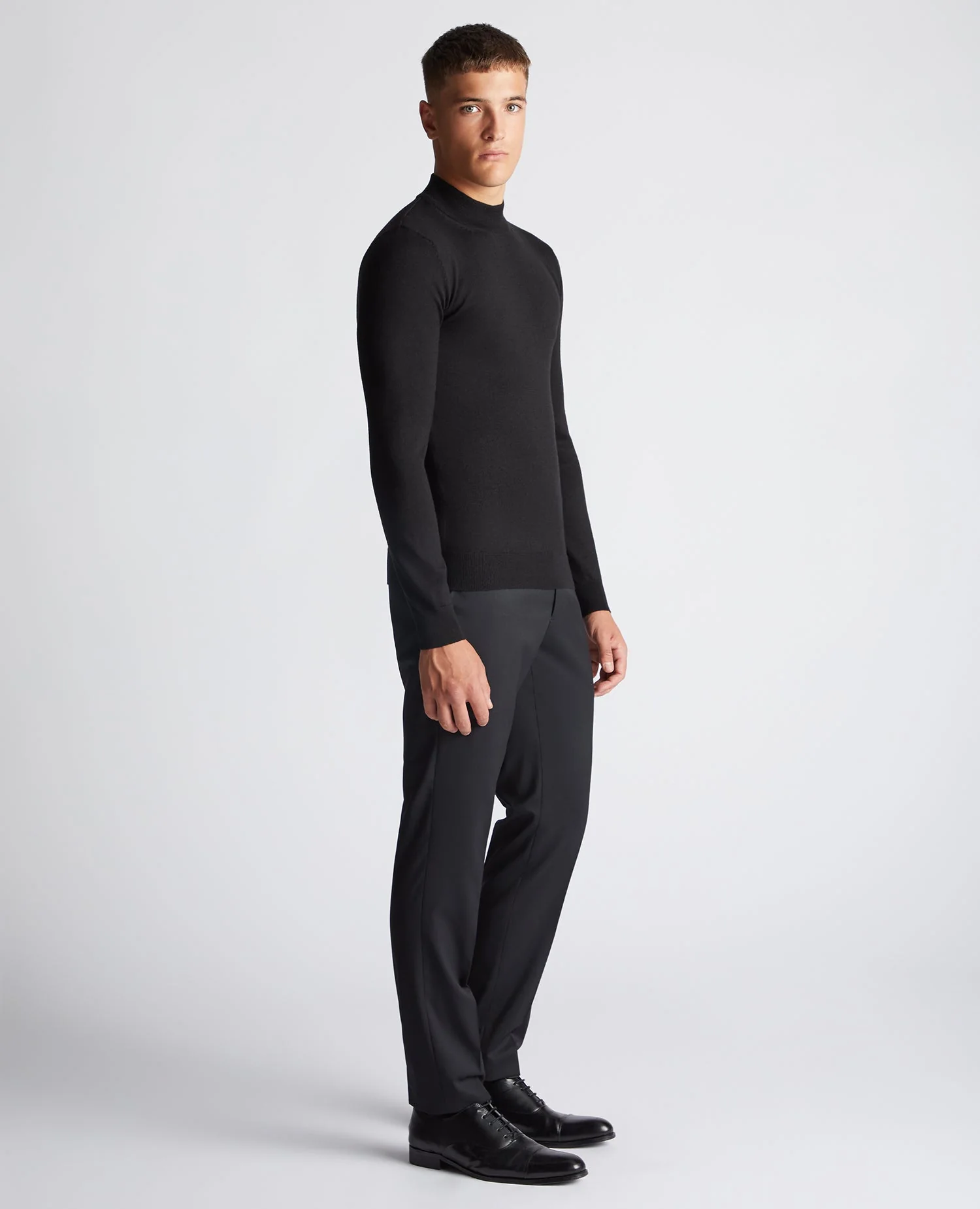 Slim Fit Merino Wool-Blend Turtle Neck - Image 4