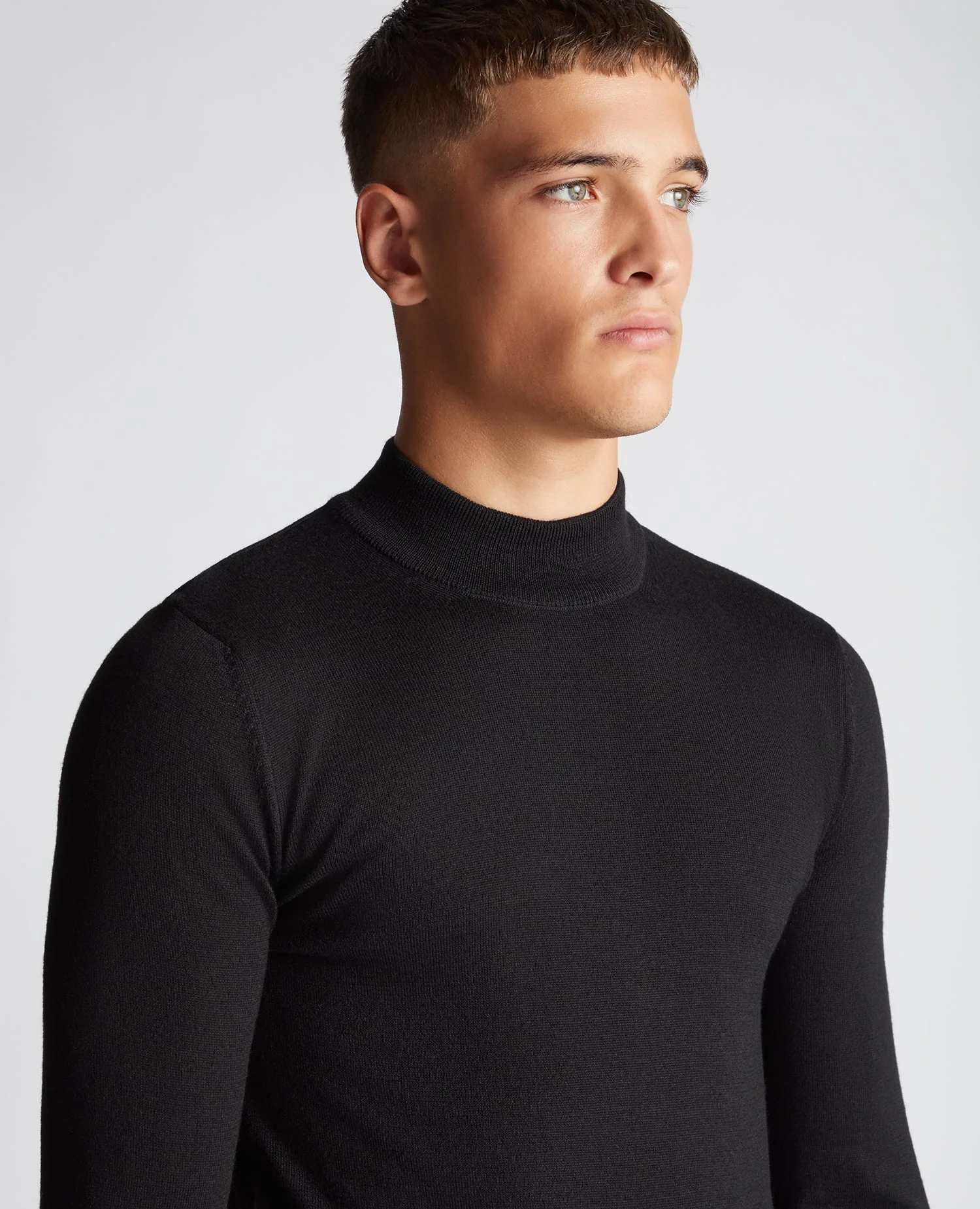 Slim Fit Merino Wool-Blend Turtle Neck - Image 5