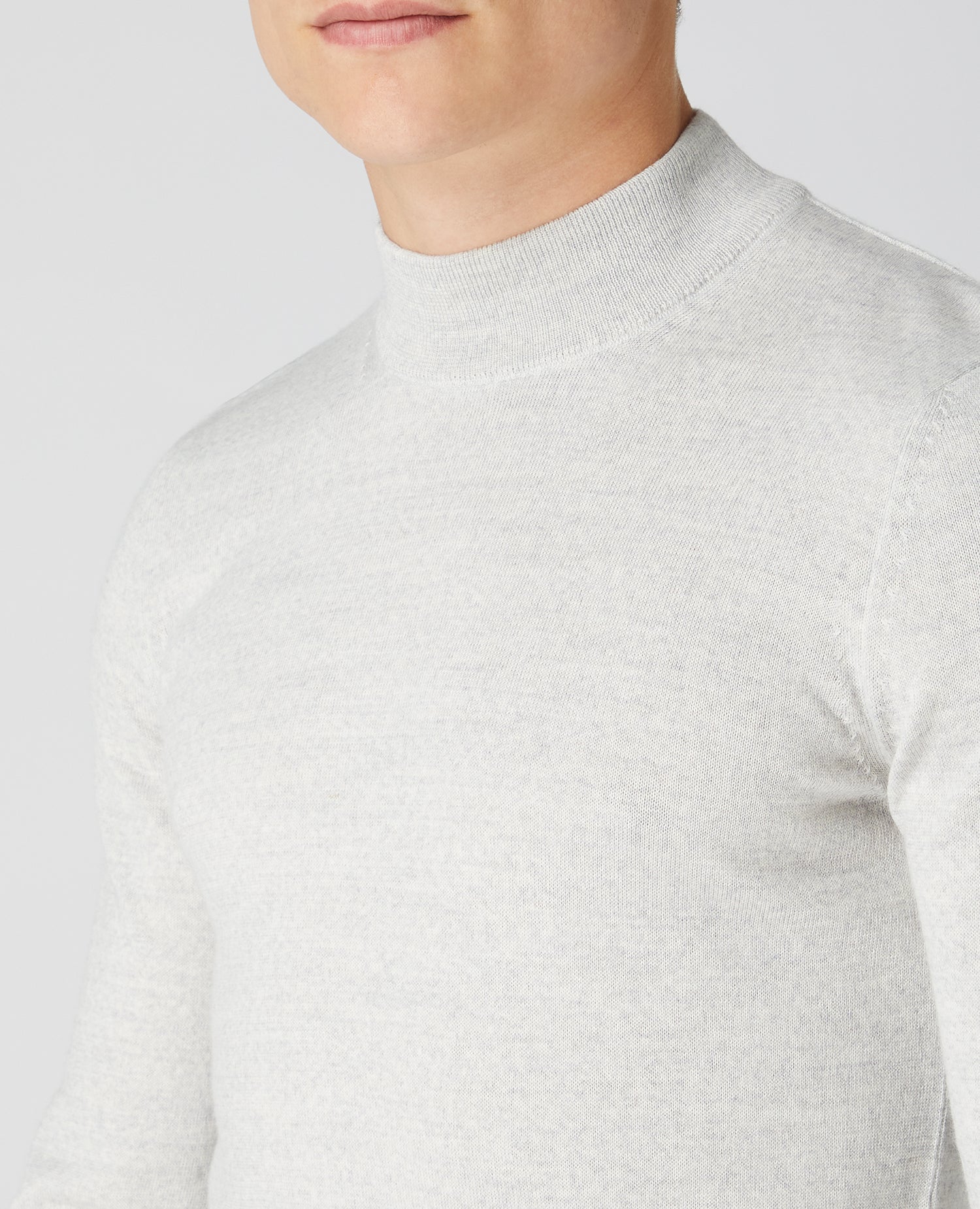 Slim Fit Merino Wool-Blend Turtle Neck - Image 4