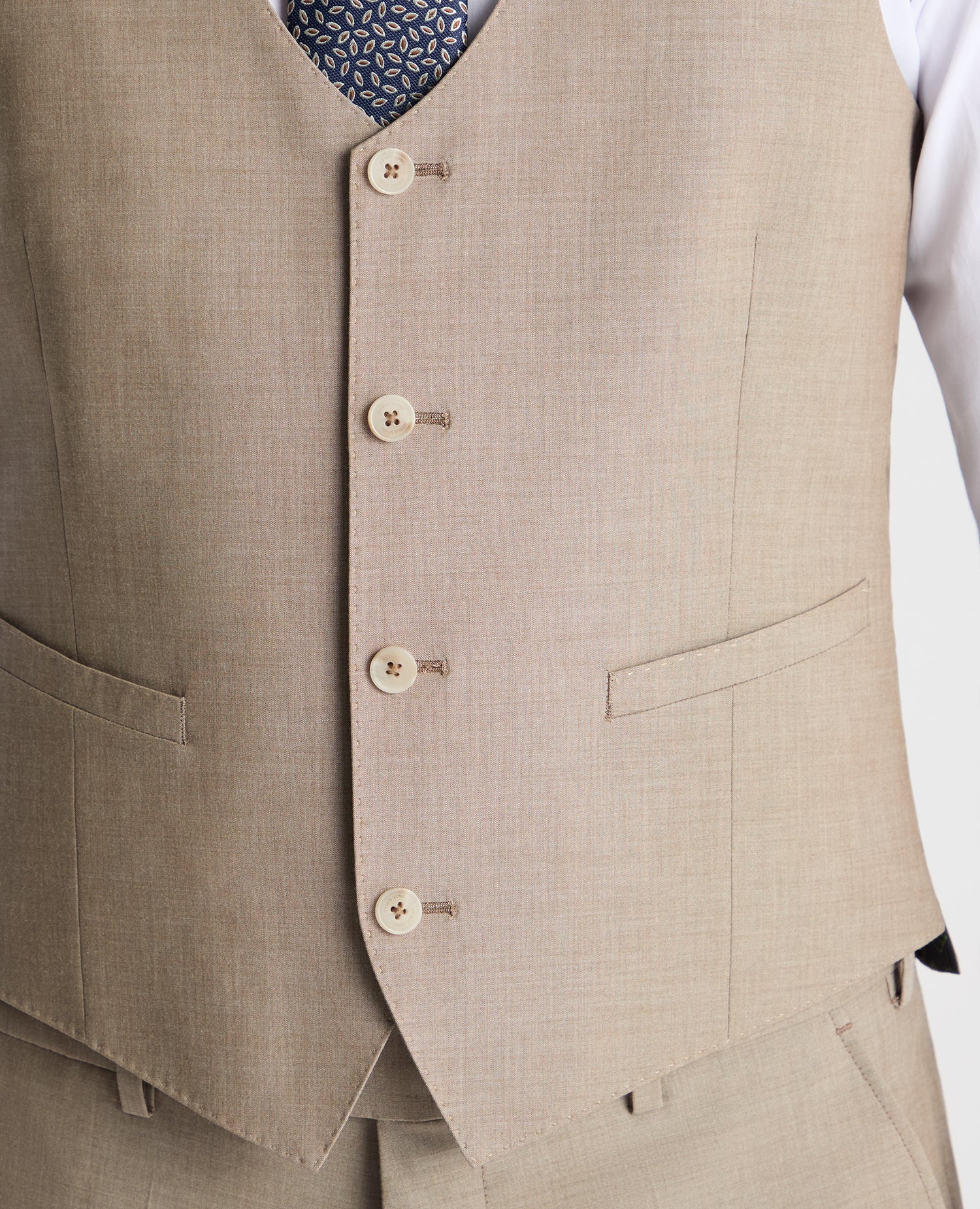 Slim Fit Mix and Match Suit Waistcoat - Image 4