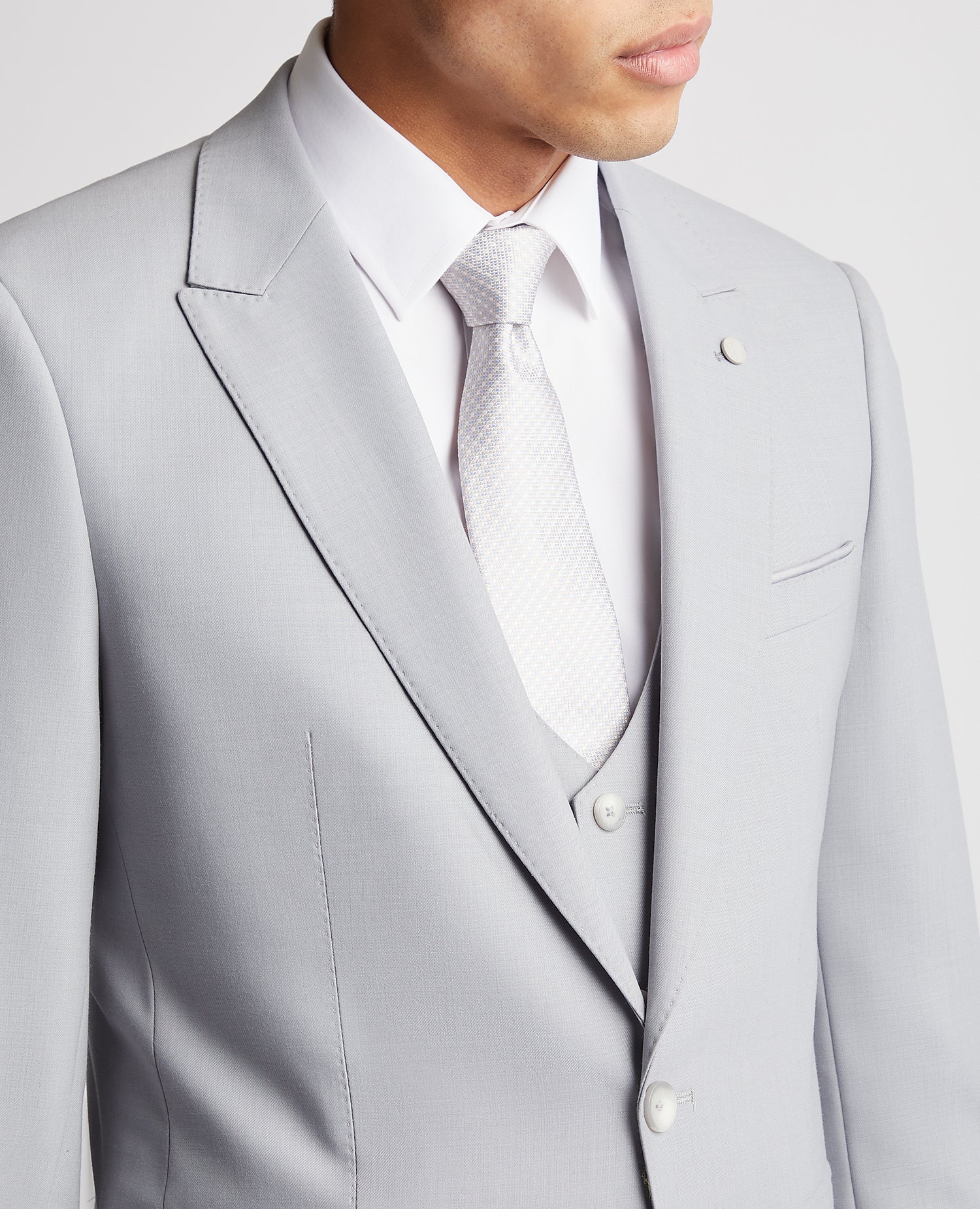 Slim Fit Mix and Match Wool-Blend Suit - Image 4