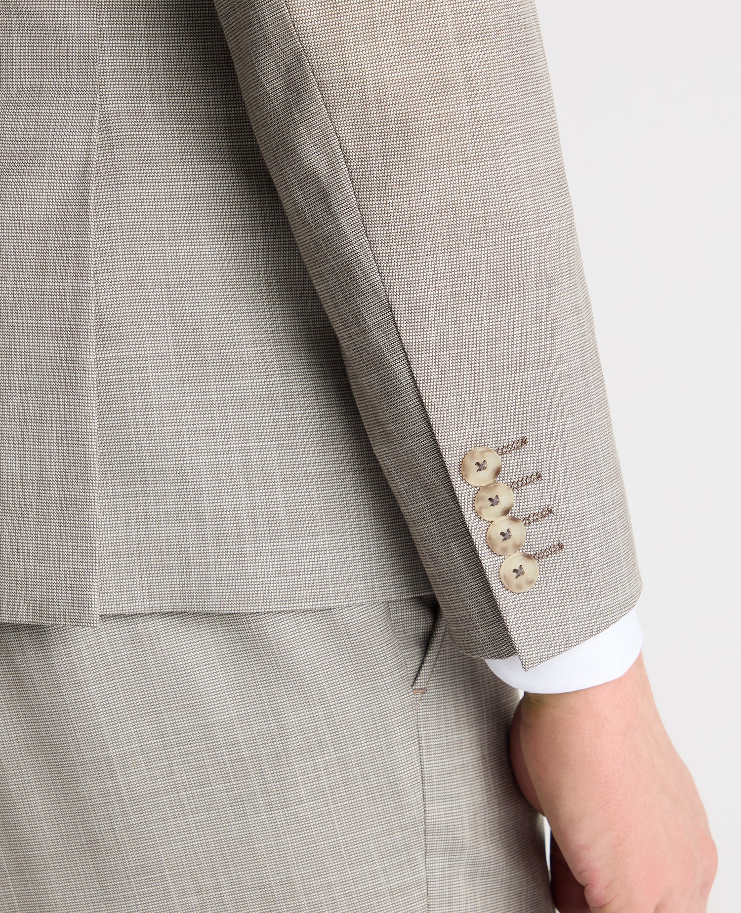 Slim Fit Notch Lapel Suit Jacket - Image 5