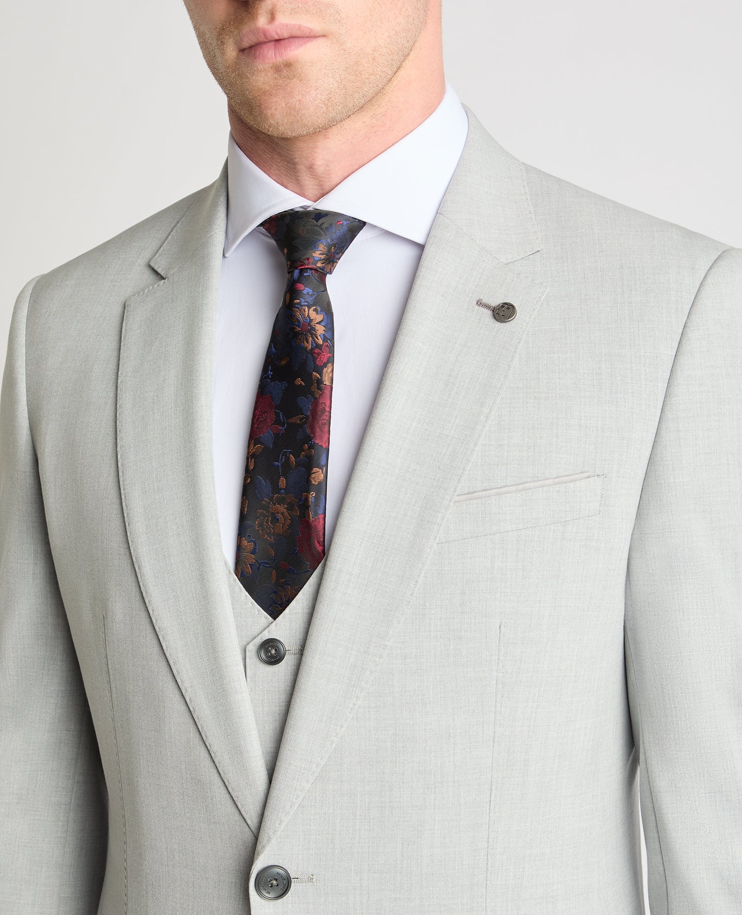 Slim Fit Notch Lapel Suit - Image 4