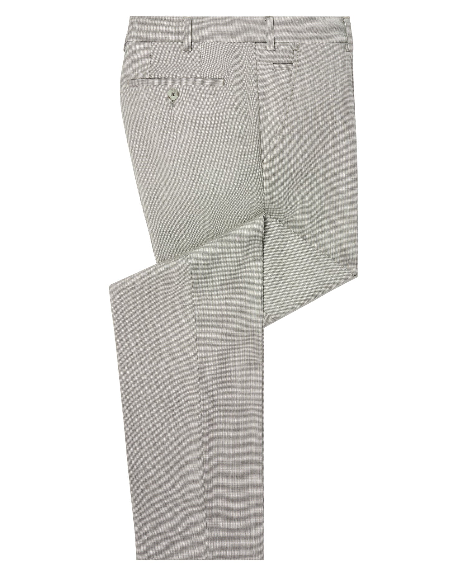 Slim Fit Notch Lapel Suit Trousers - Image 6