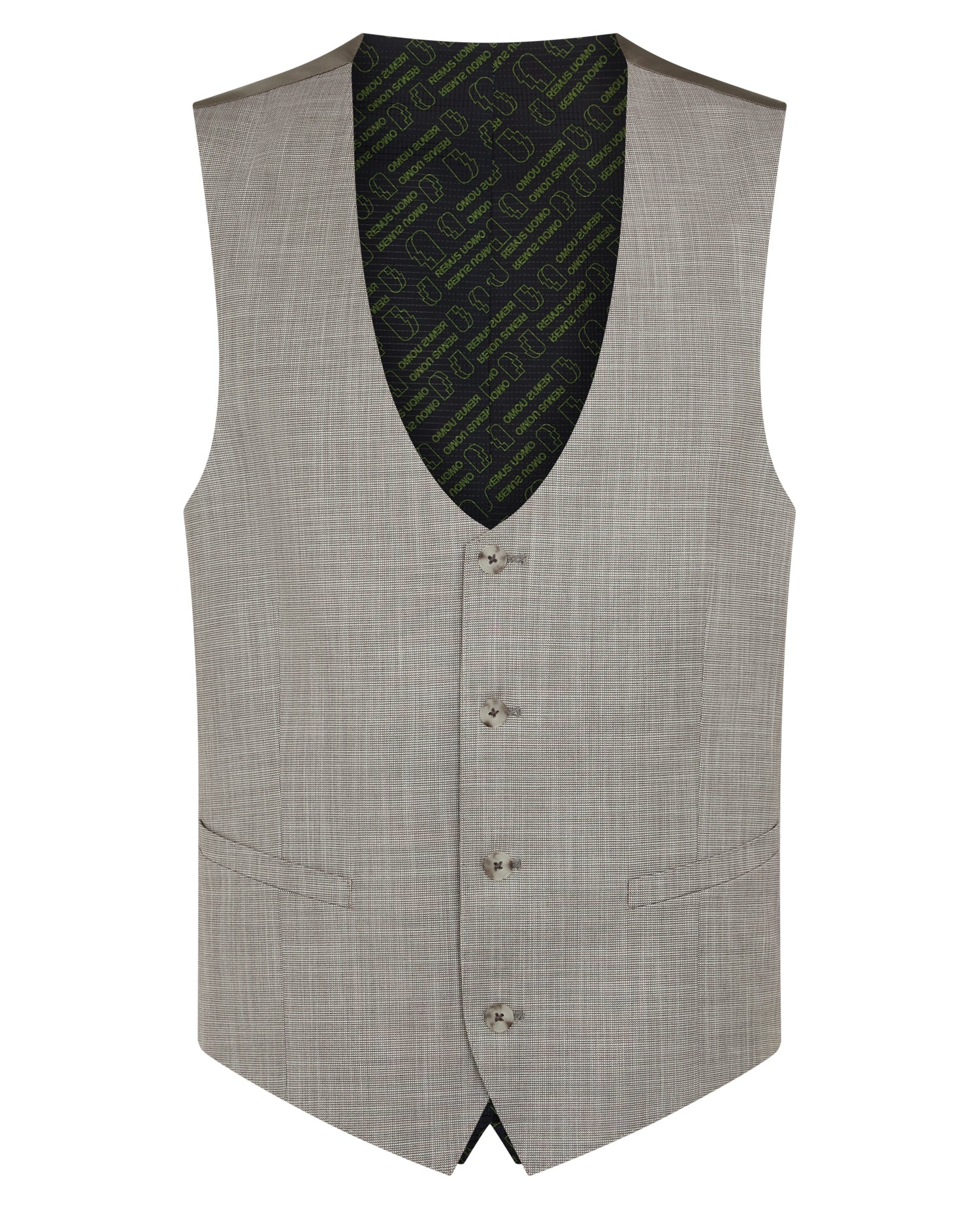 Slim Fit Notch Lapel Suit Waistcoat - Image 5