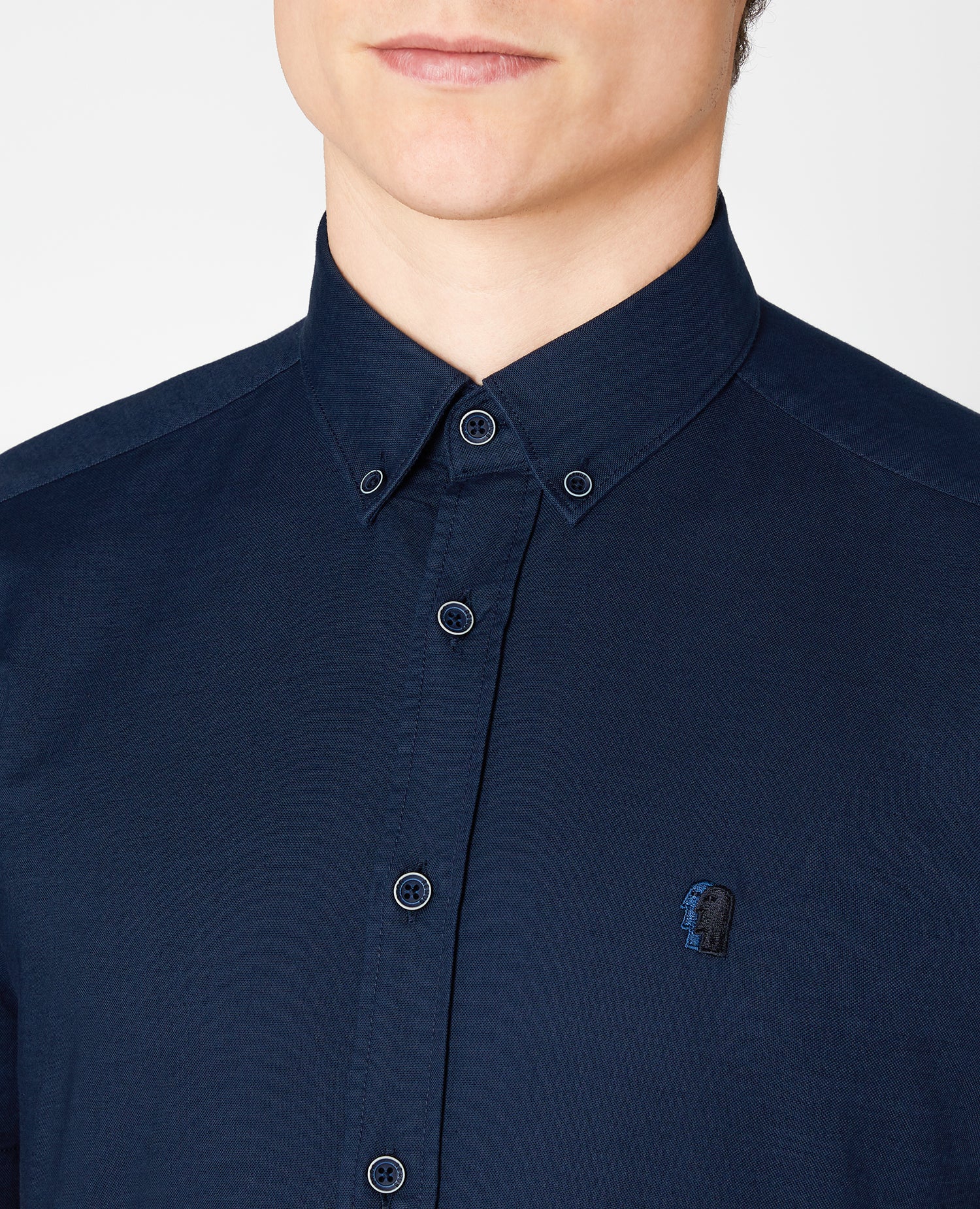 Slim Fit Oxford Cotton Short Sleeve Shirt - Image 4