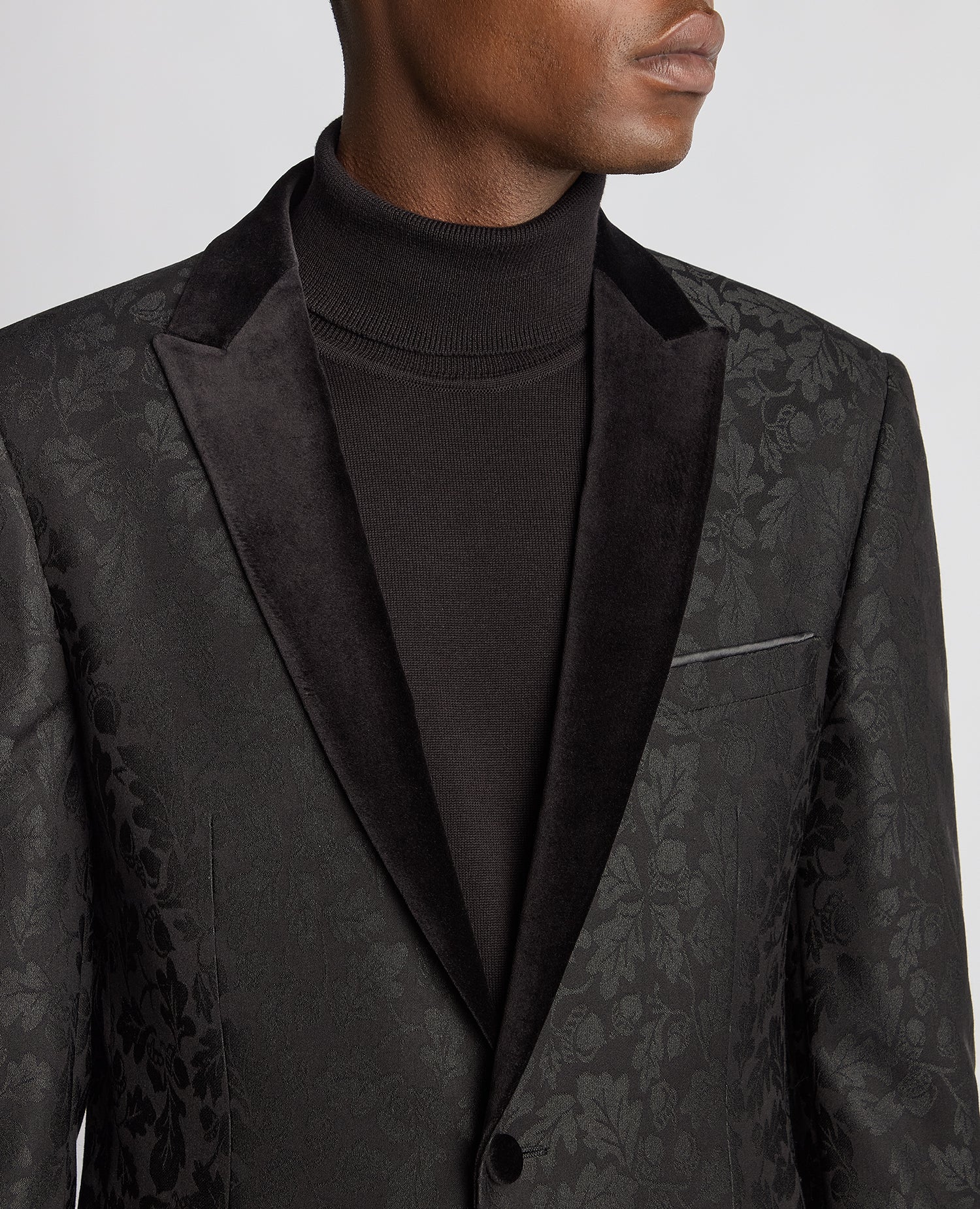 Slim Fit Floral Dinner Jacket - Image 5