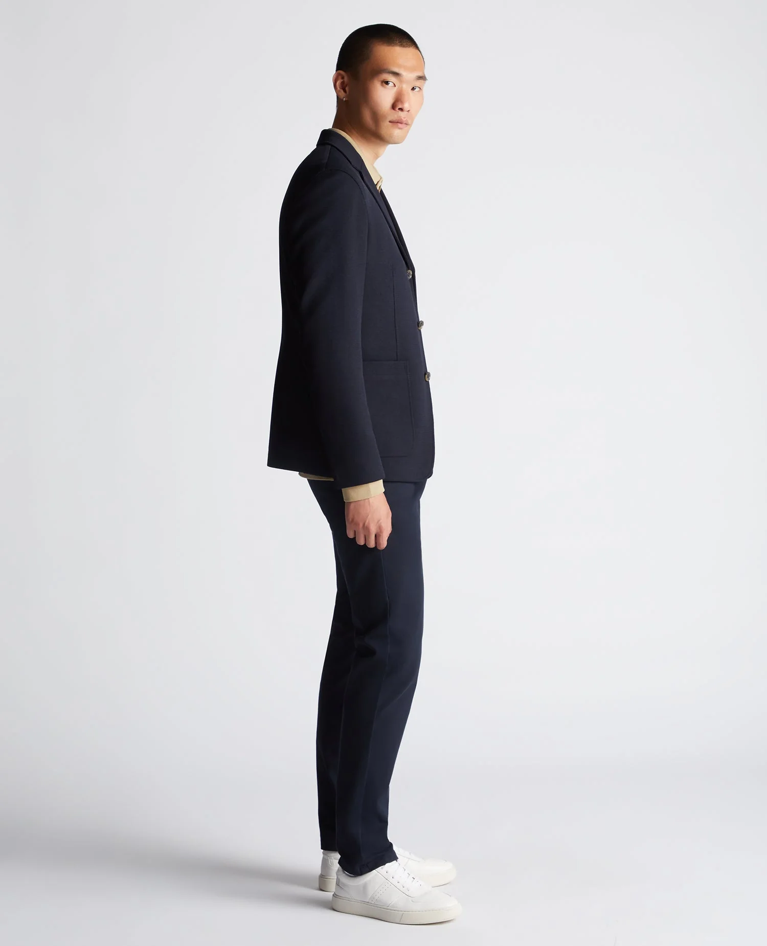Slim Fit Cotton-Blend Stretch Jacket - Image 4