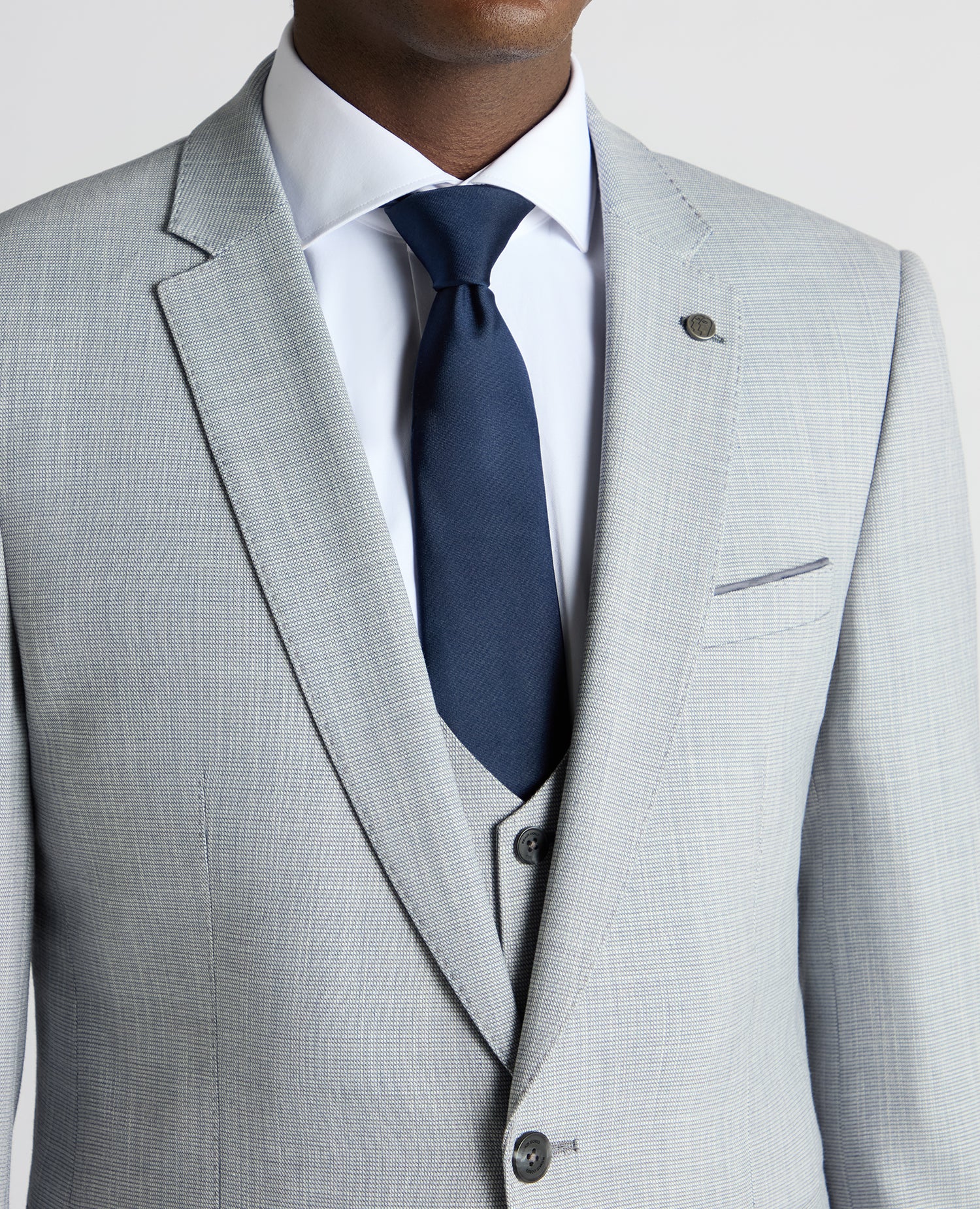 Slim Fit Micro Houndstooth Suit - Image 4