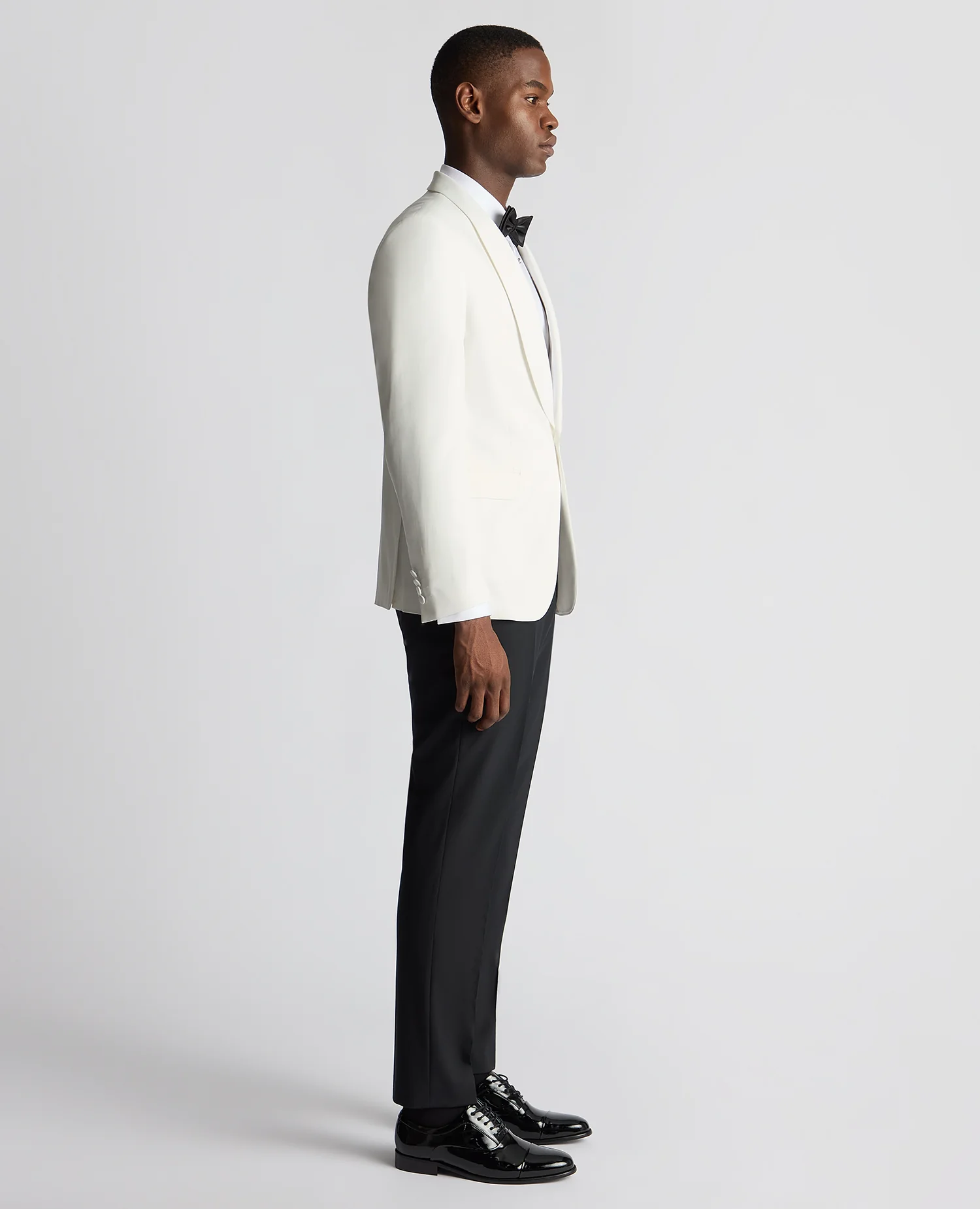 Slim Fit White Dinner Jacket - Image 4