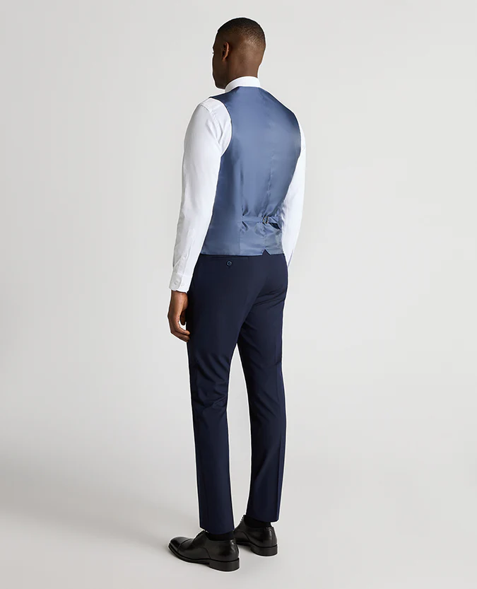 Slim fit polyviscose stretch waistcoat - Image 3