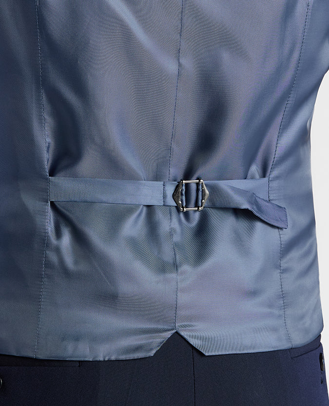 Slim fit polyviscose stretch waistcoat - Image 4