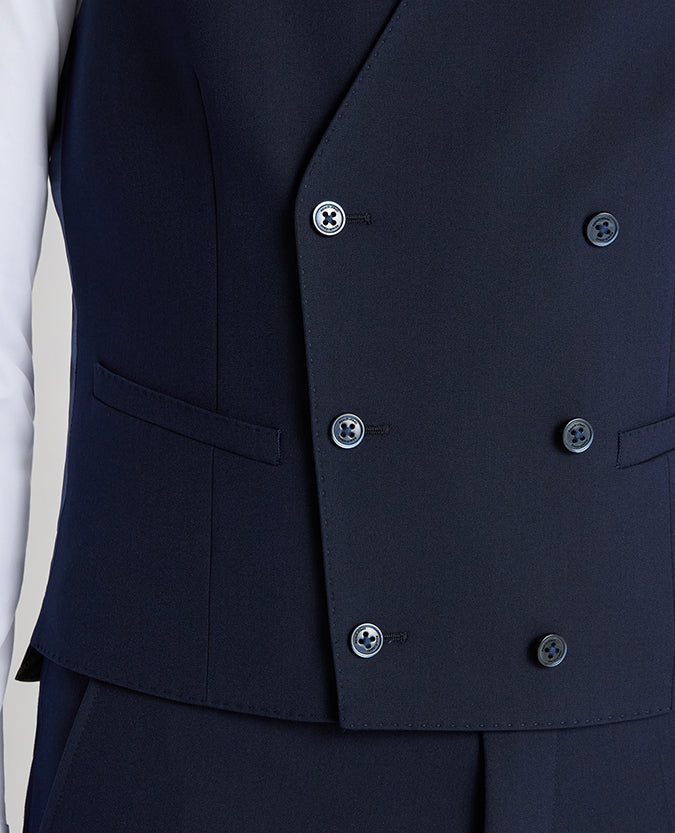 Slim fit polyviscose stretch waistcoat - Image 5