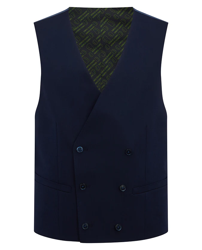 Slim fit polyviscose stretch waistcoat - Image 6