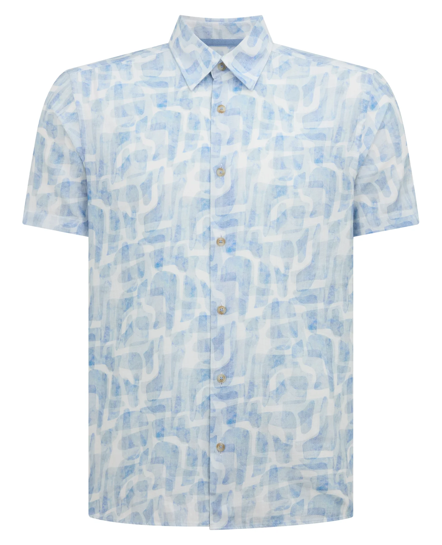 Slim Fit Printed Short-Sleeve Shirt - Image 6