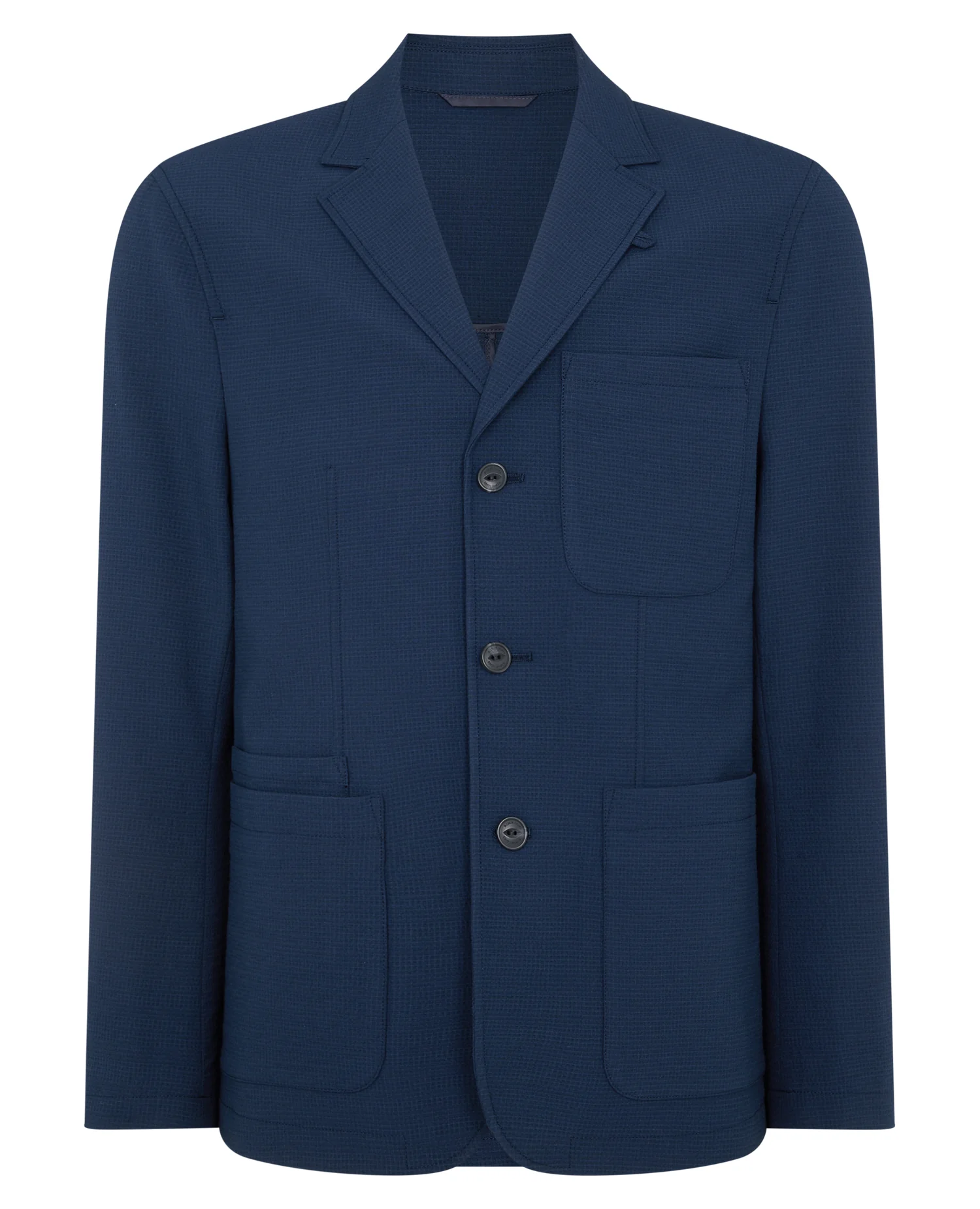 Slim Fit Seersucker De-Constructed Jacket - Image 6