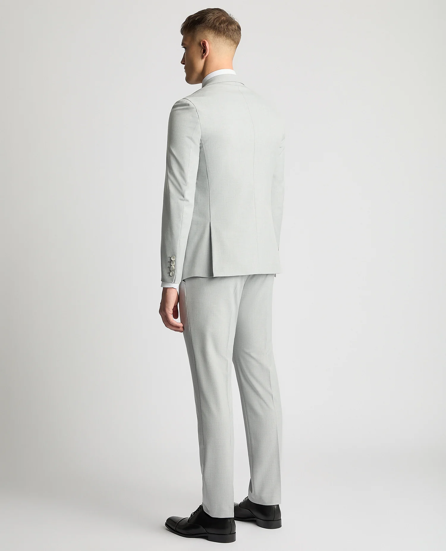 Slim Fit Stretch Double Breasted Suit - Image 3