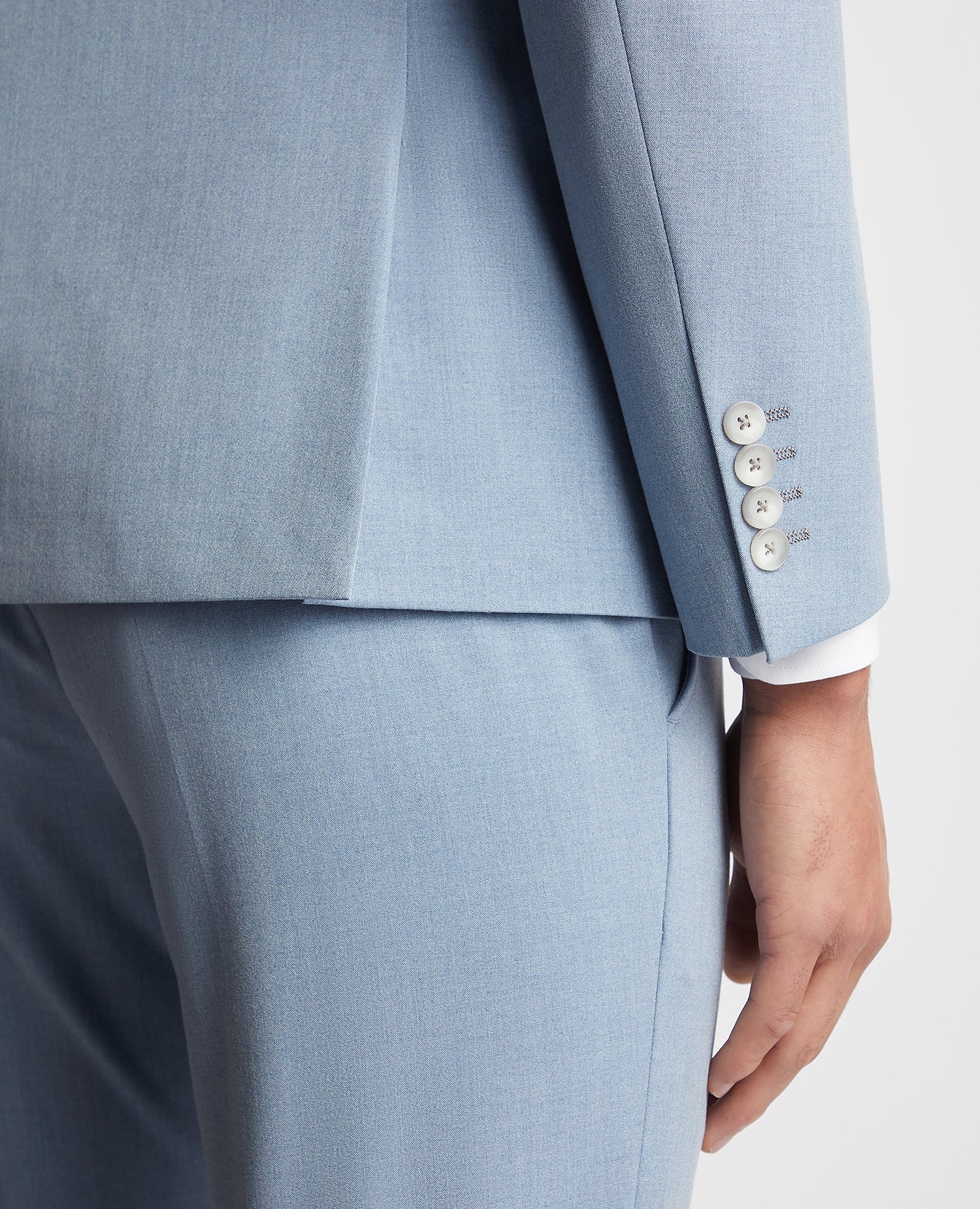 Slim Fit Stretch Double Breasted Suit - Image 5