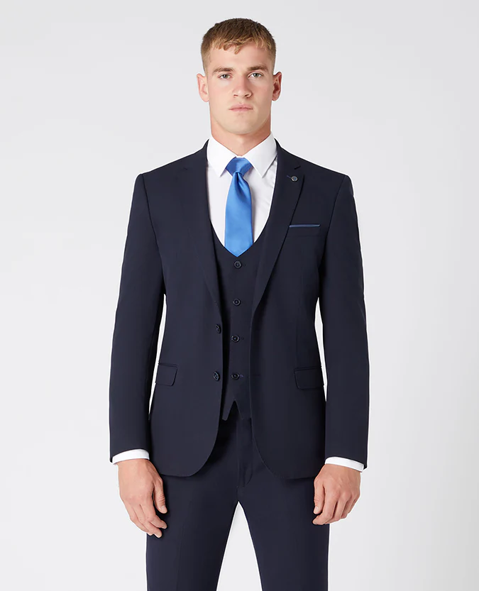 Slim Fit Notch Lapel Suit Jacket