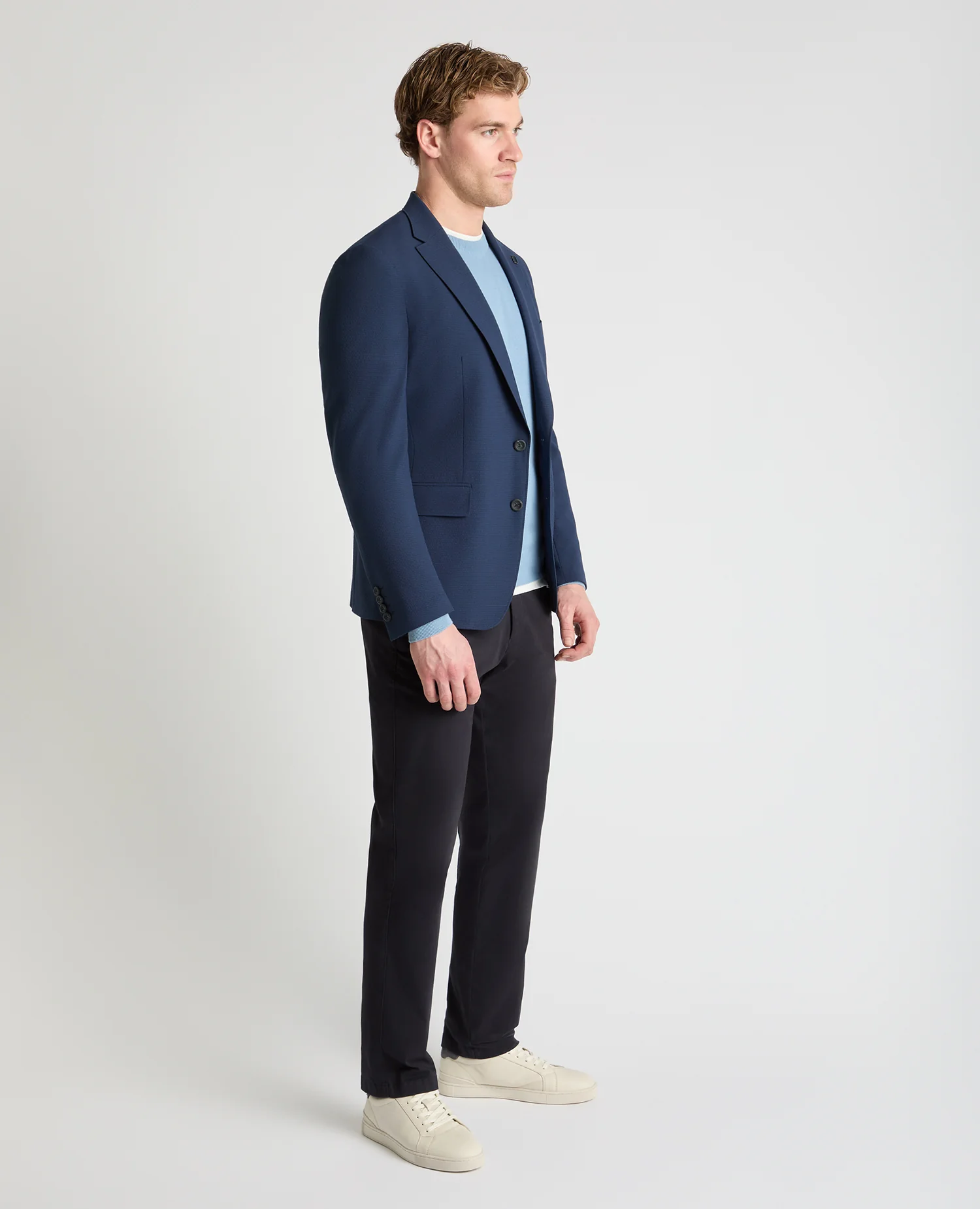 Slim Fit Stretch Seersucker Jacket - Image 4