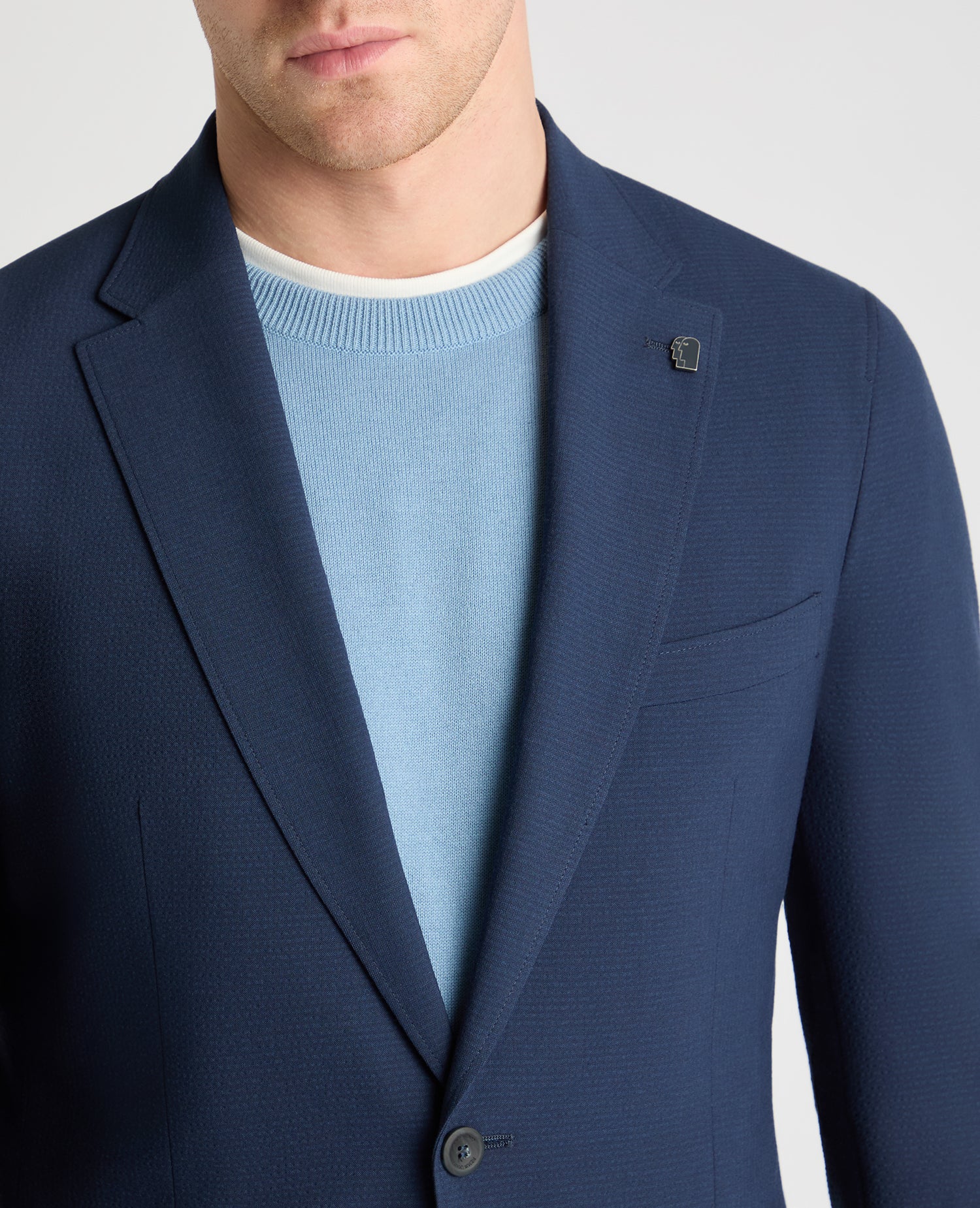 Slim Fit Stretch Seersucker Jacket - Image 5