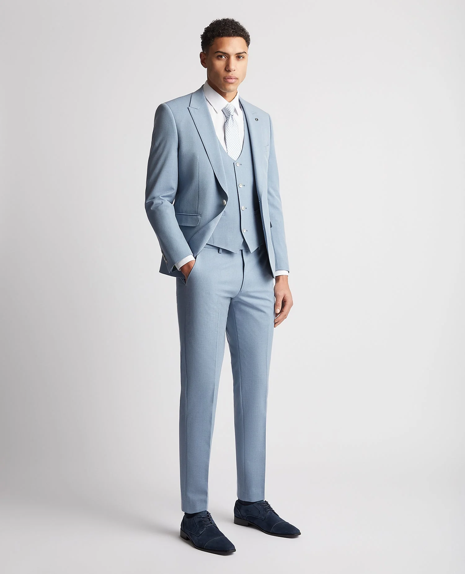 Slim Fit Stretch Suit - Image 2
