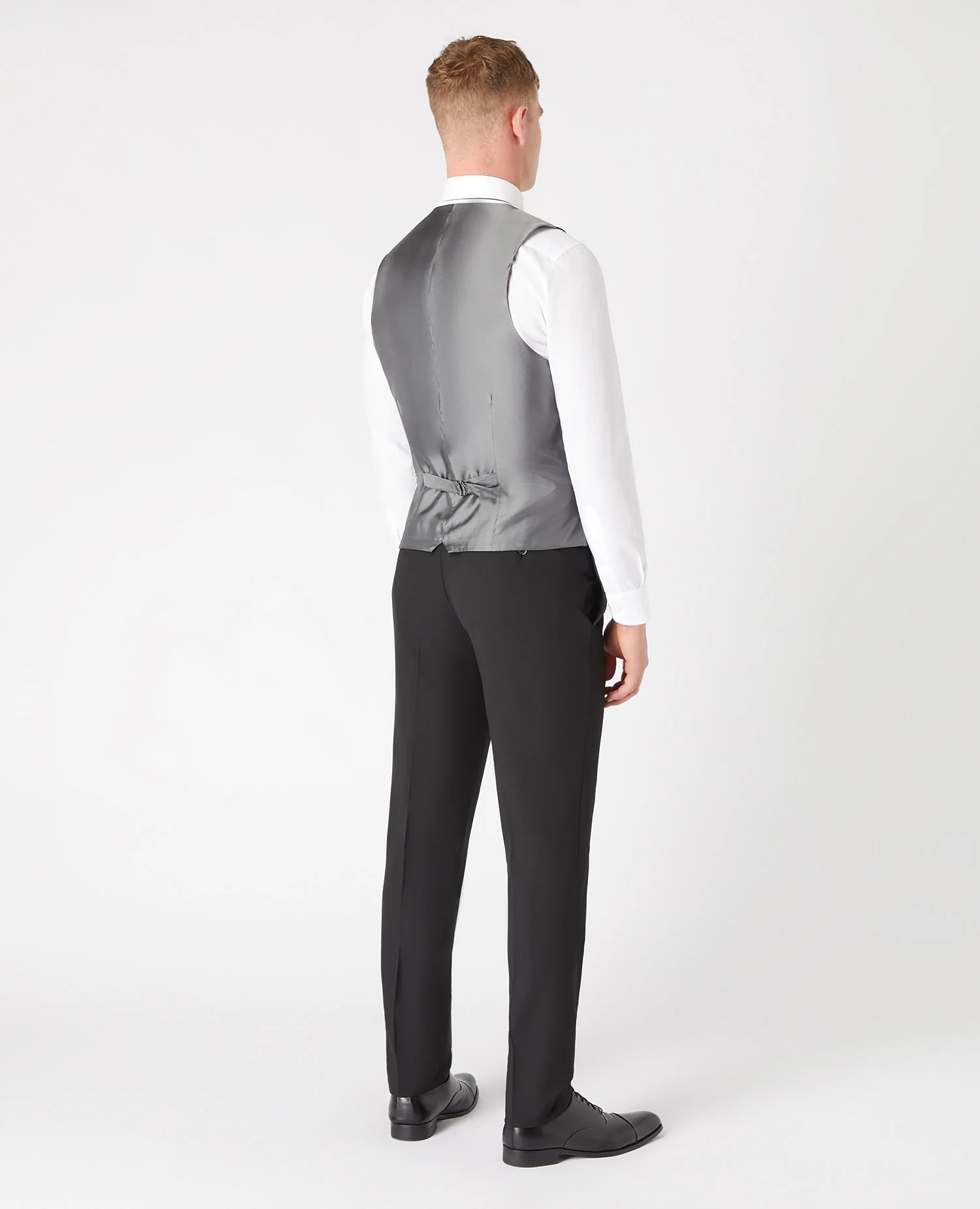 Slim Fit Notch Lapel Suit Waistcoat - Image 3