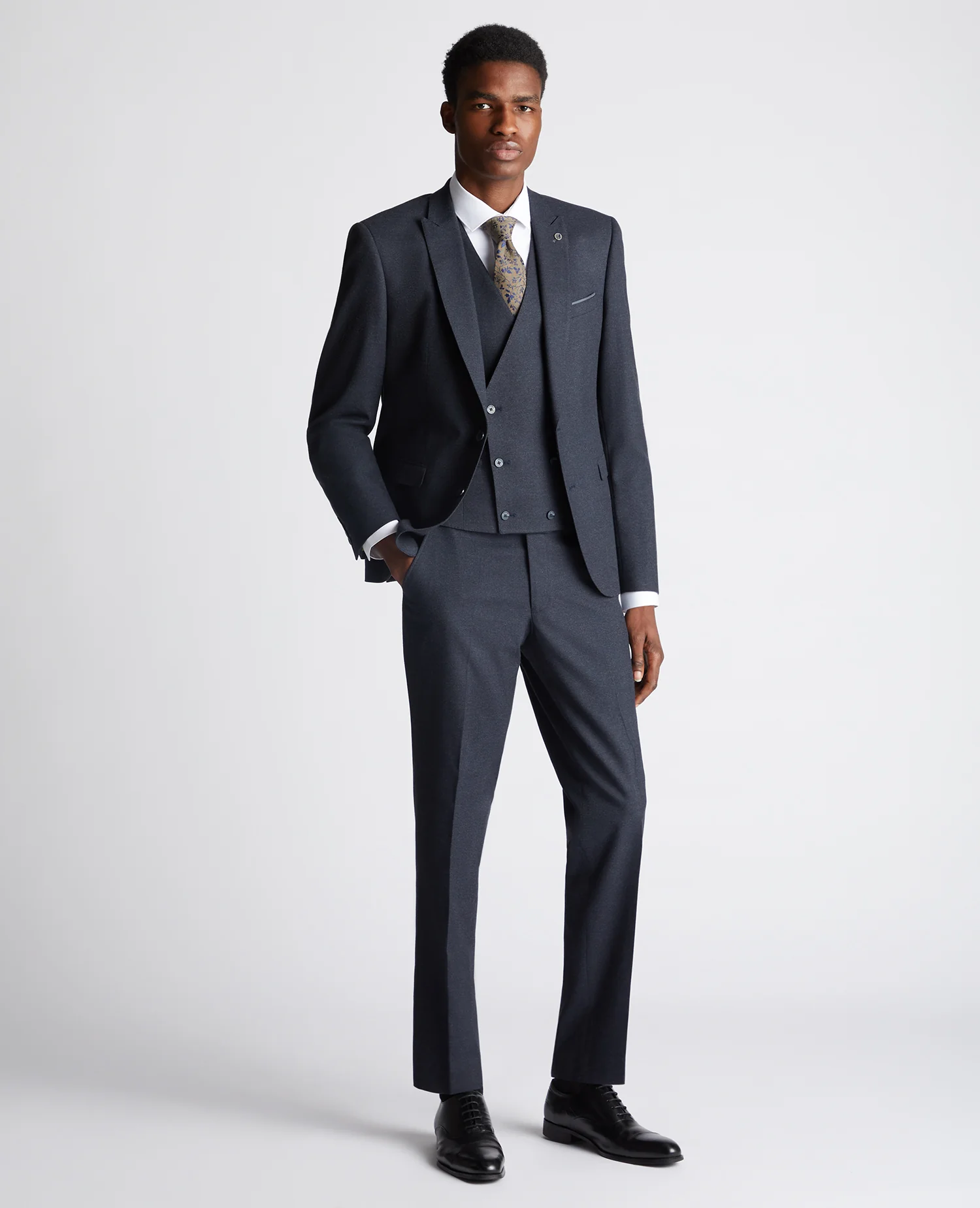 Slim Fit Stretch Waistcoat - Image 2
