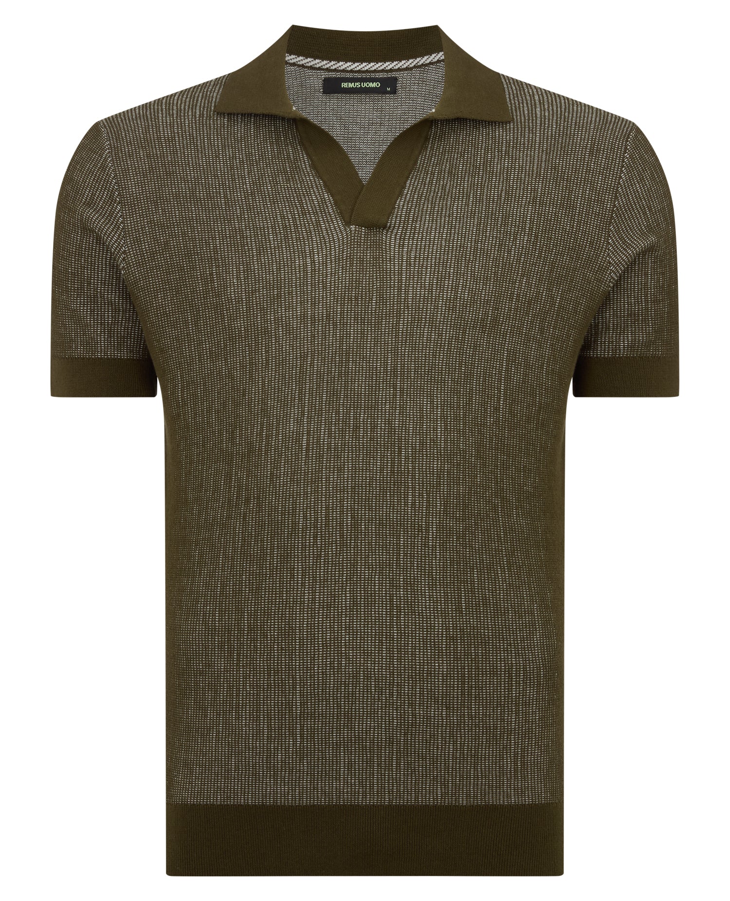 Slim Fit Textured Knit Polo - Image 6