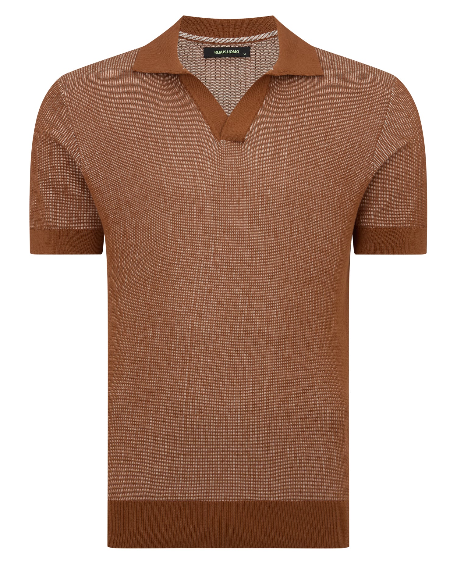 Slim Fit Textured Knit Polo - Image 6