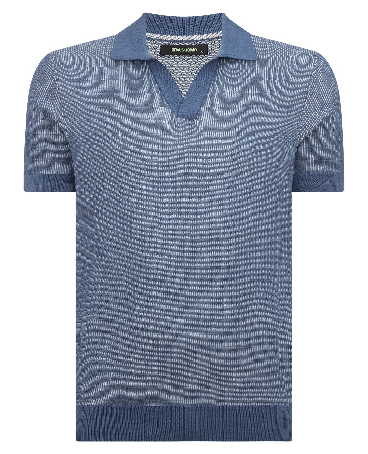 Slim Fit Textured Knit Polo - Image 5