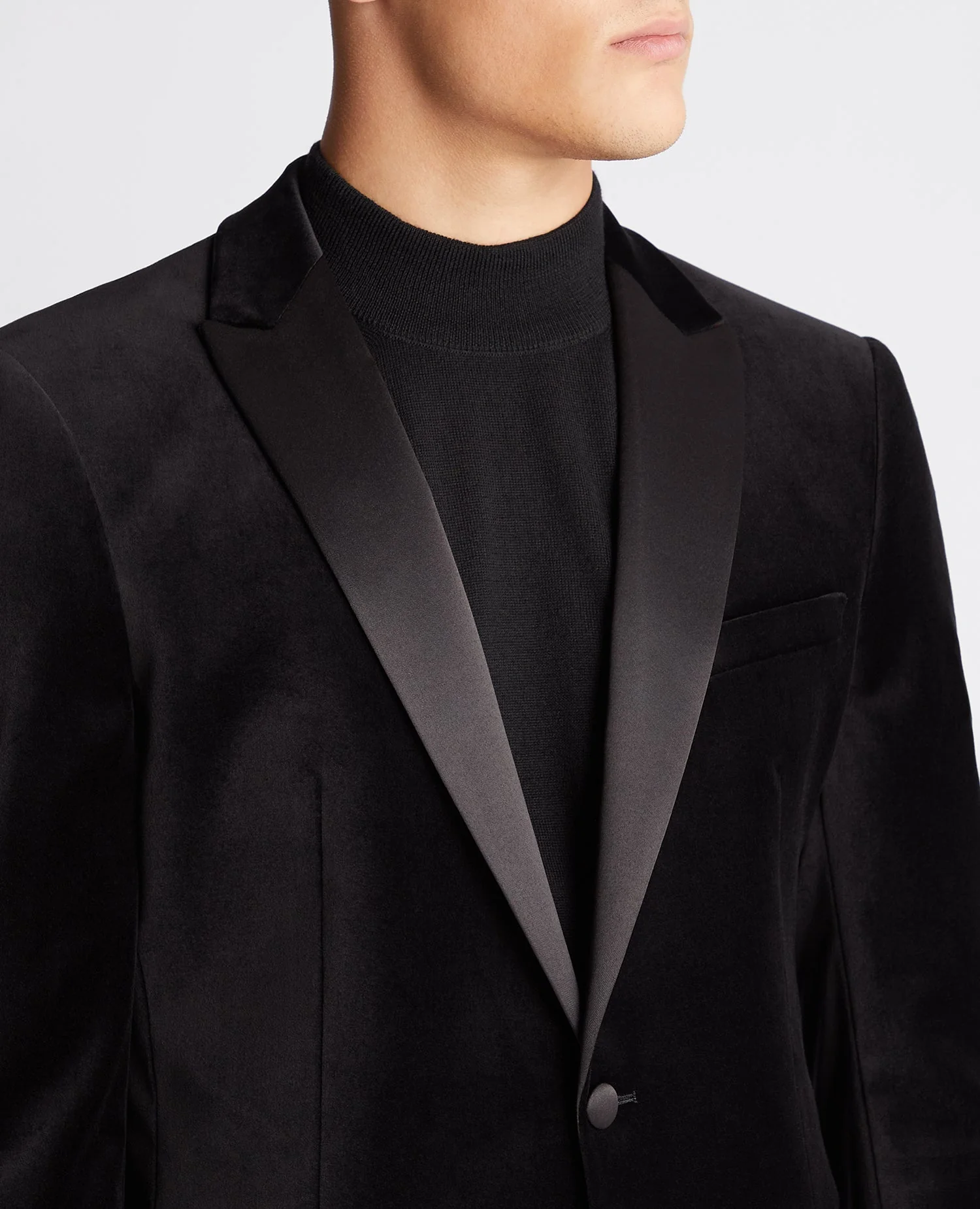 Slim Fit Velvet Jacket - Image 5