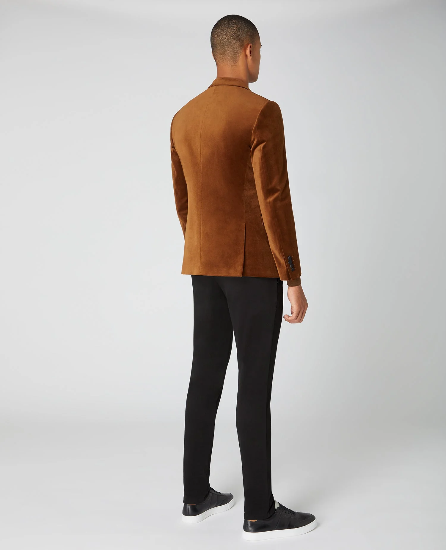 Slim Fit Velvet Jacket - Image 3