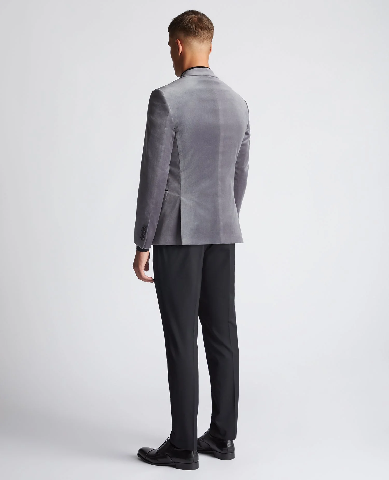 Slim Fit Velvet Jacket - Image 3