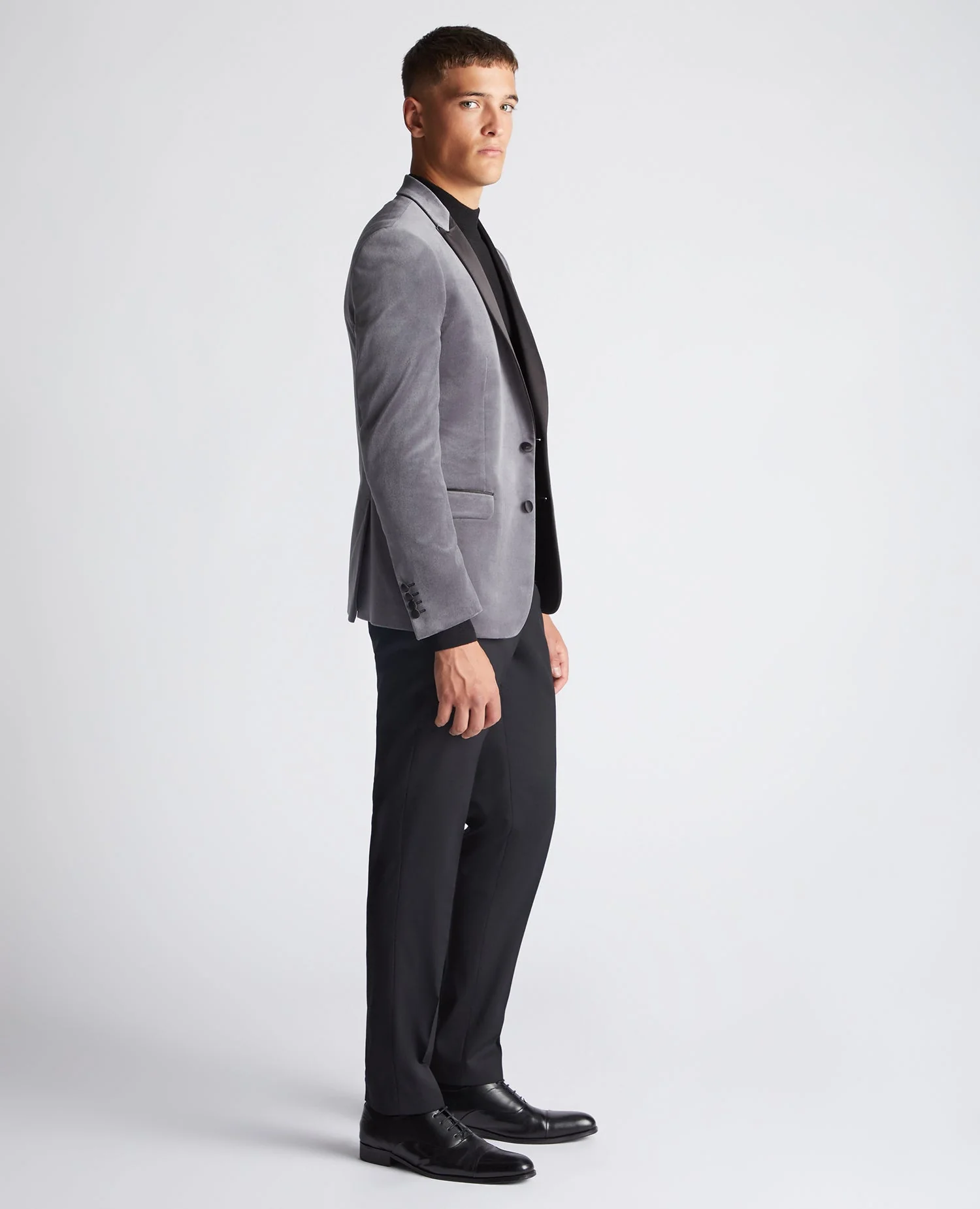 Slim Fit Velvet Jacket - Image 4
