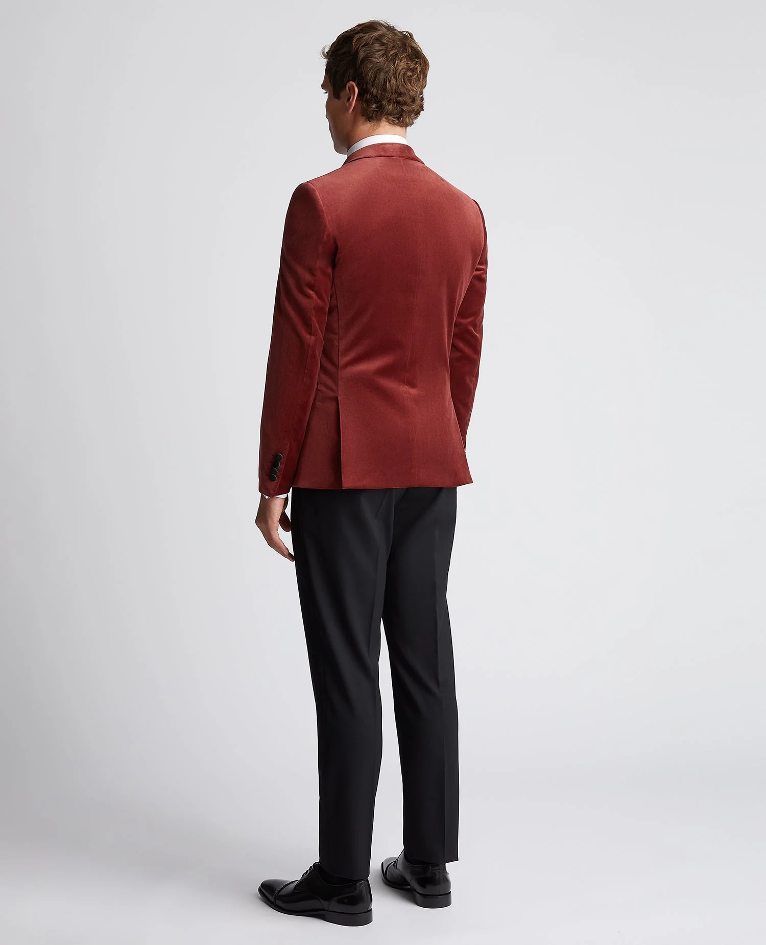 Slim Fit Velvet Jacket - Image 3