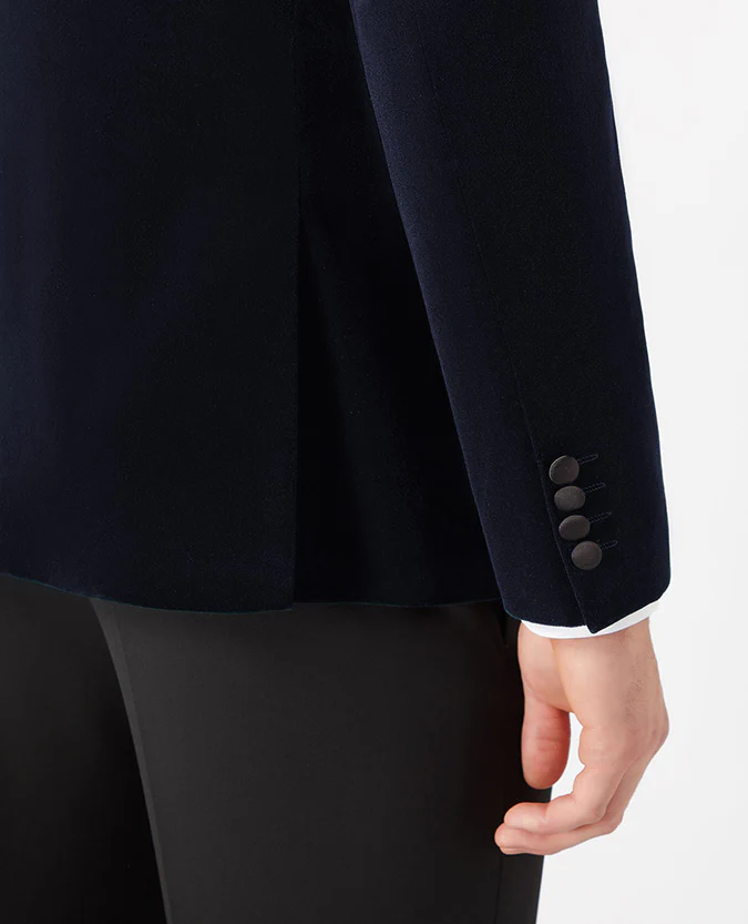 Slim Fit Velvet Jacket - Image 5