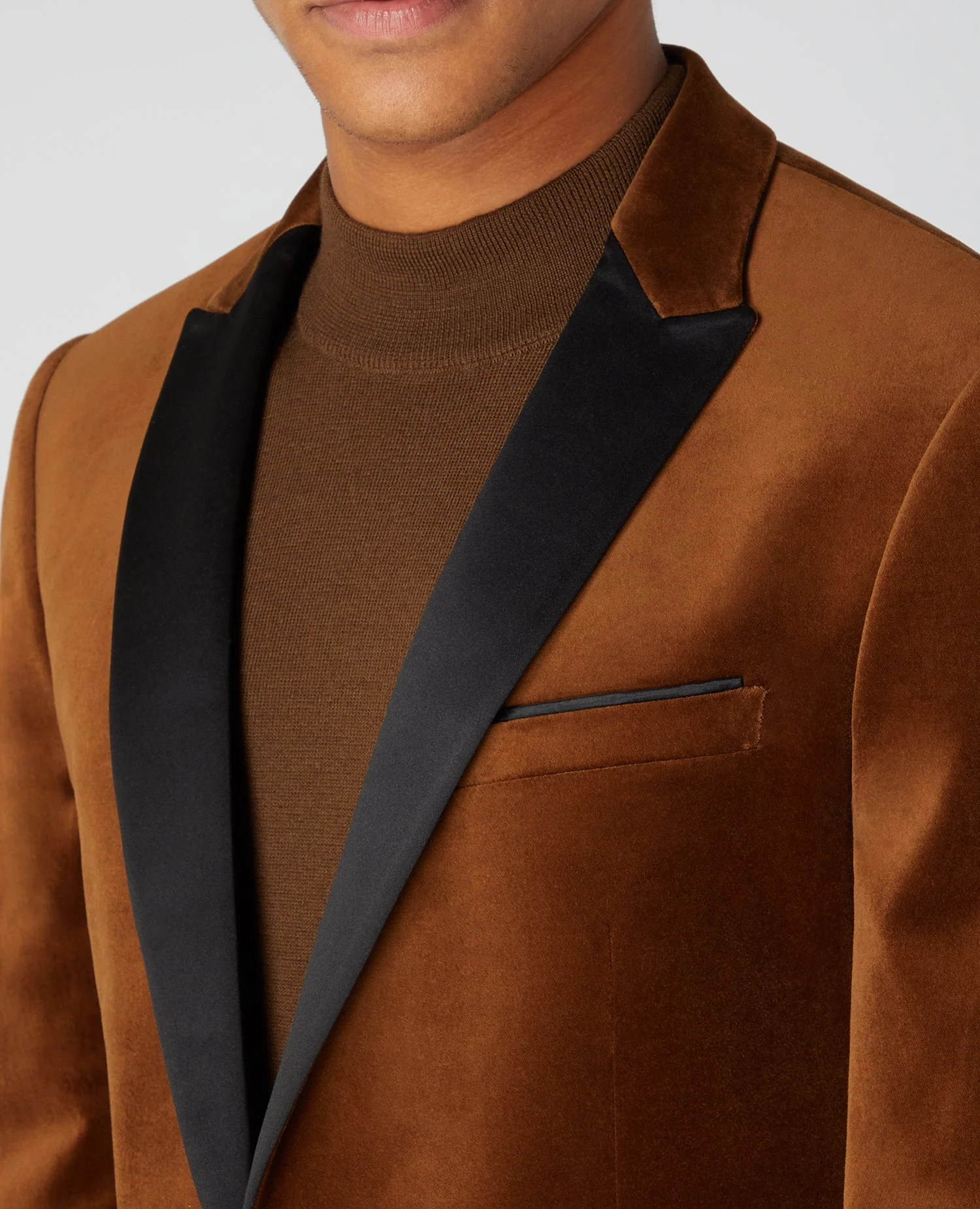 Slim Fit Velvet Jacket - Image 4