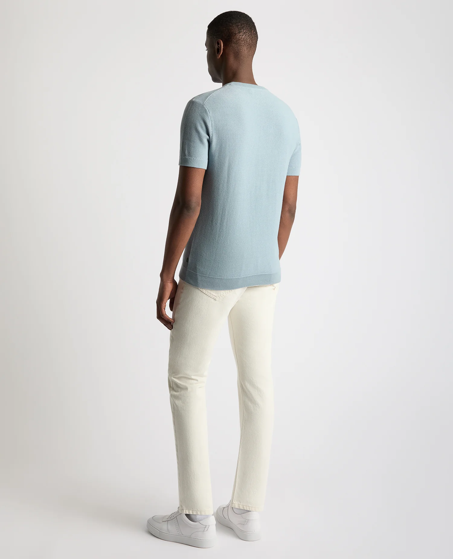Knitted Crew Neck T-Shirt - Image 3