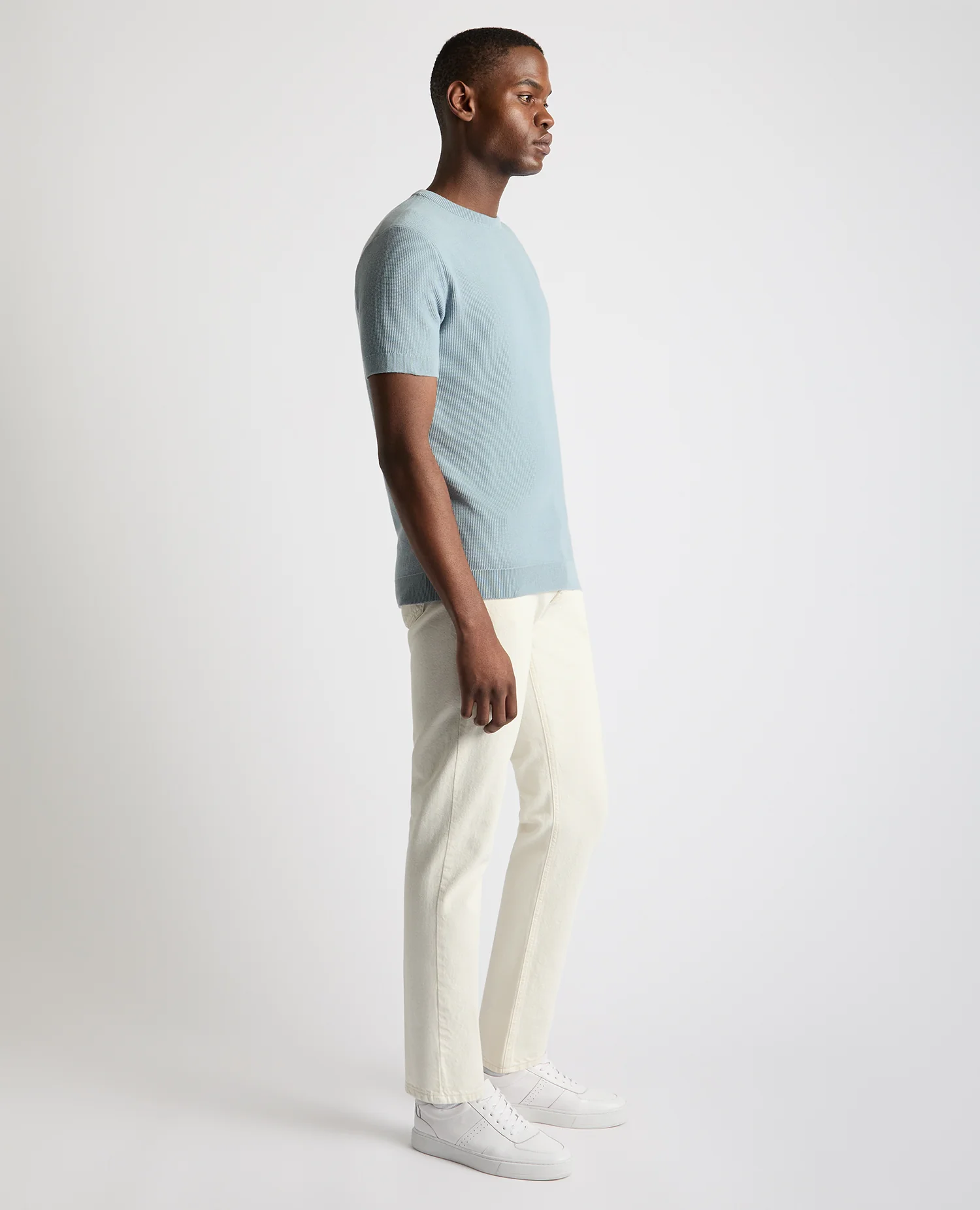 Knitted Crew Neck T-Shirt - Image 4