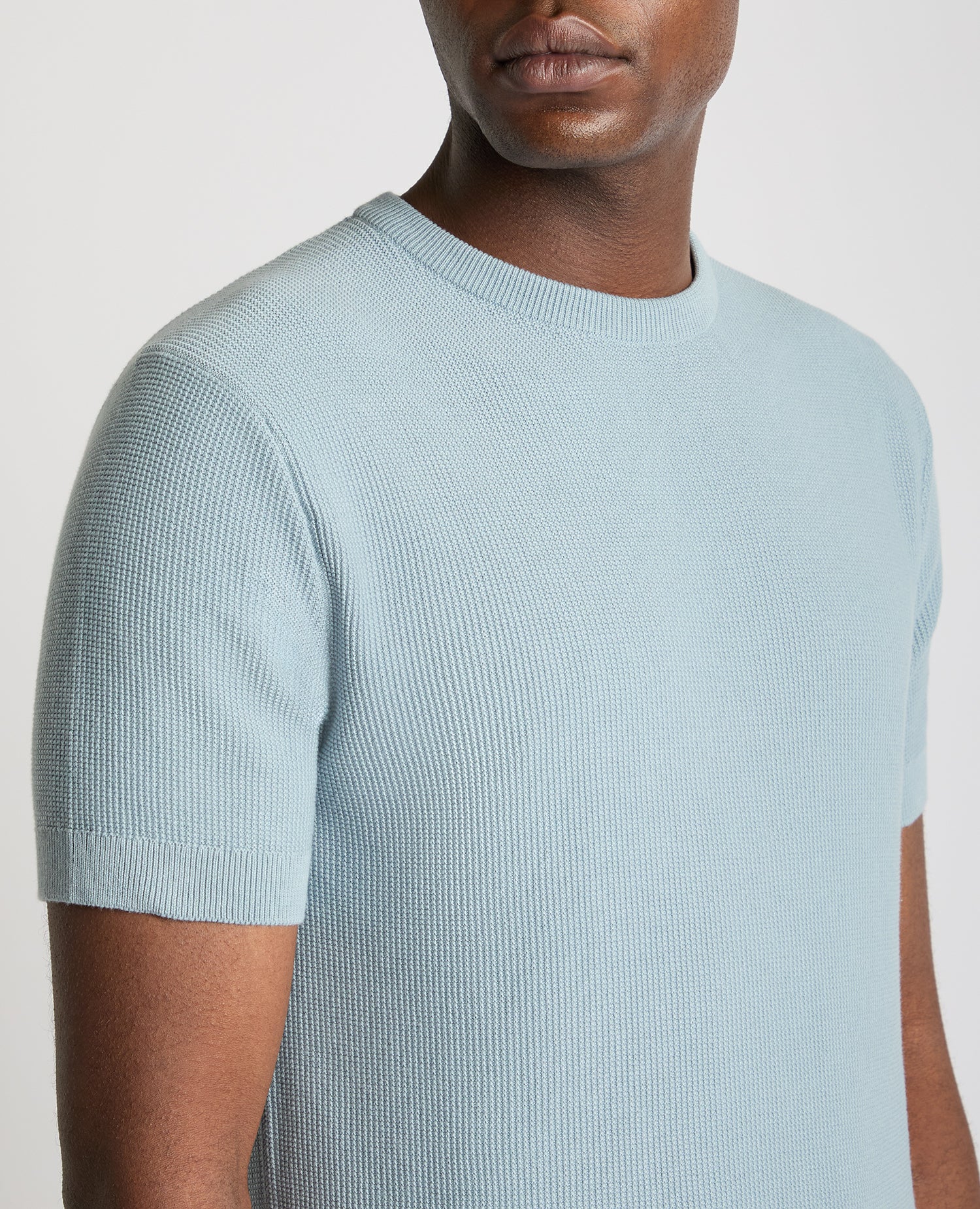 Knitted Crew Neck T-Shirt - Image 5