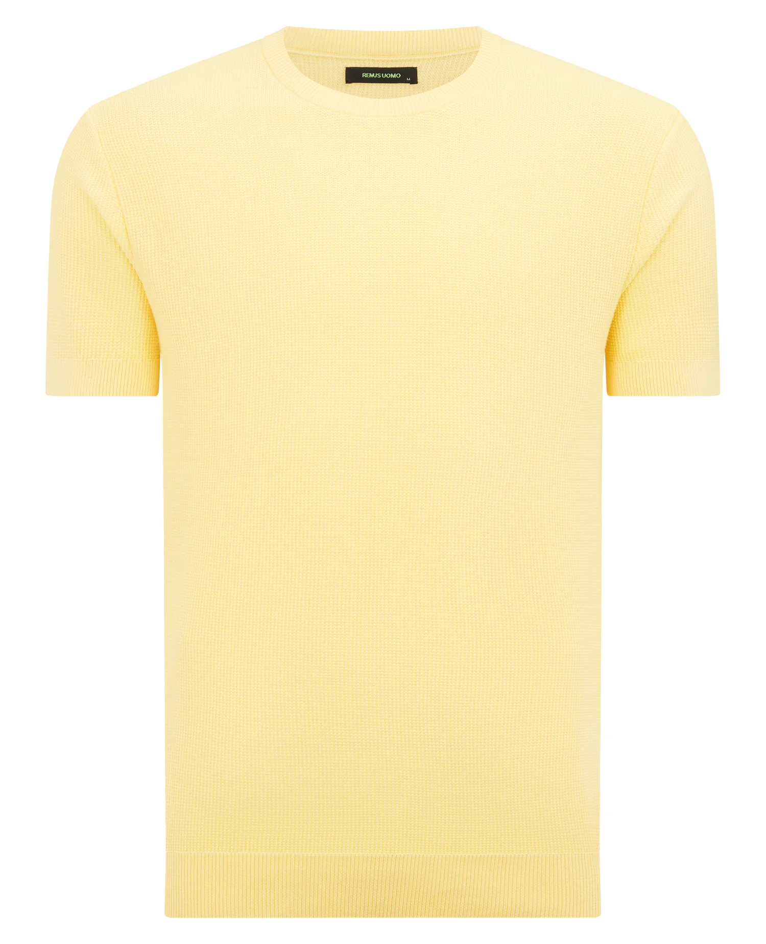 Slim Fit Wafffle Knitted Tee - Image 6