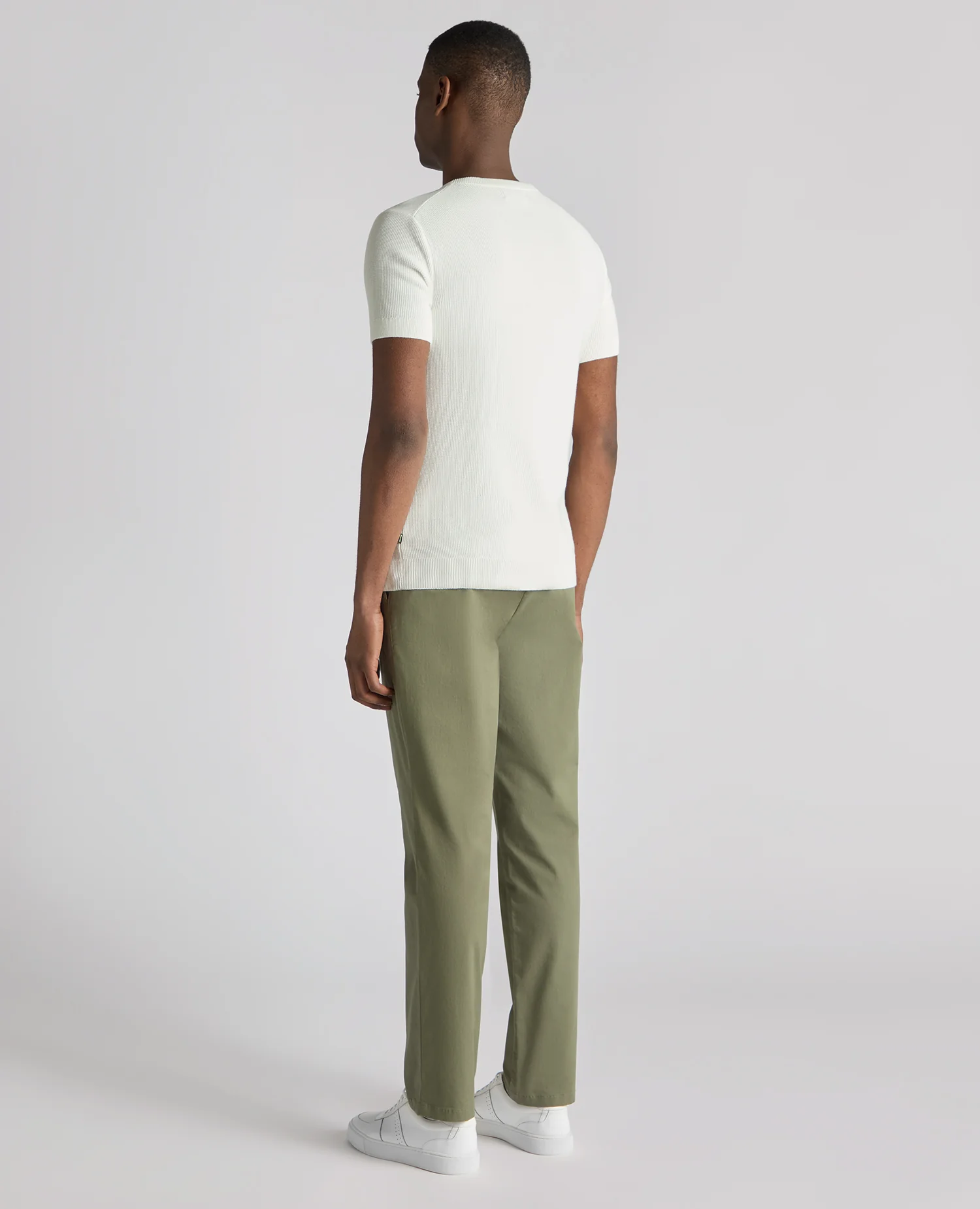 Knitted Crew Neck T-Shirt - Image 3