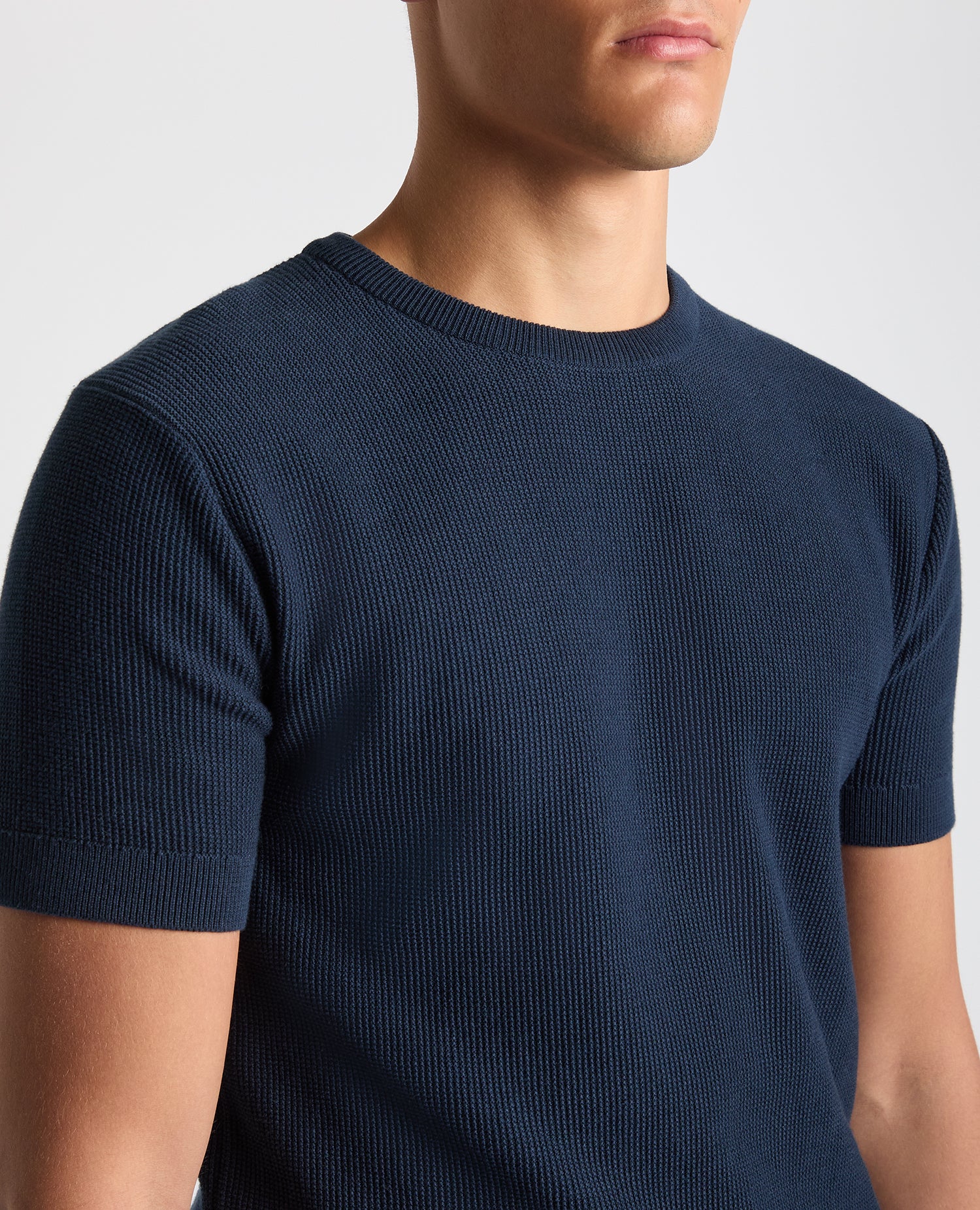 Knitted Crew Neck T-Shirt - Image 4