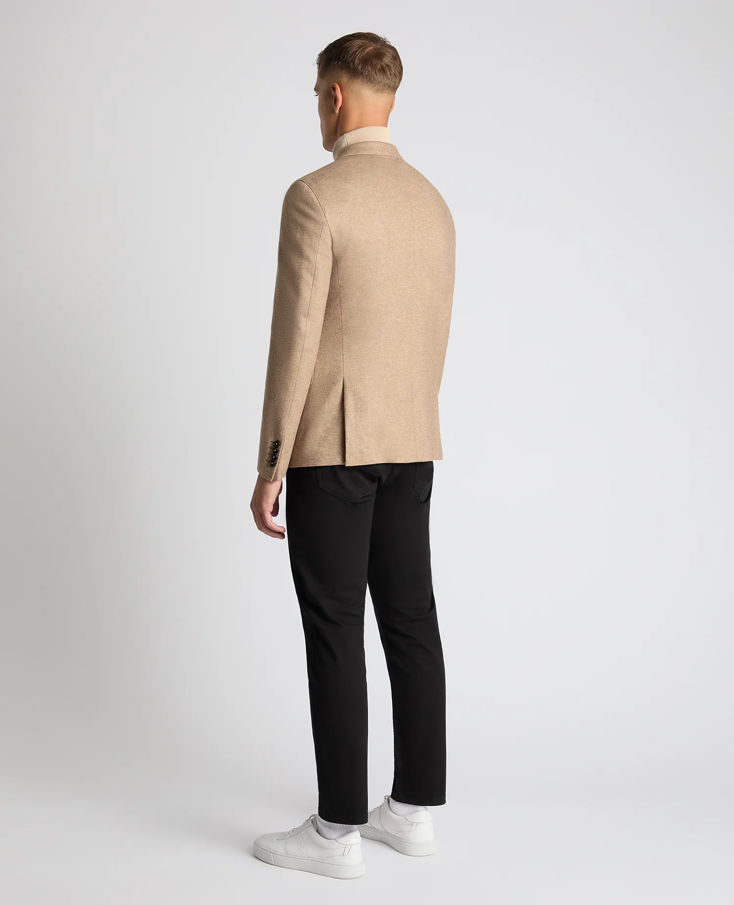Slim Fit Wool Blend Jacket - Image 3