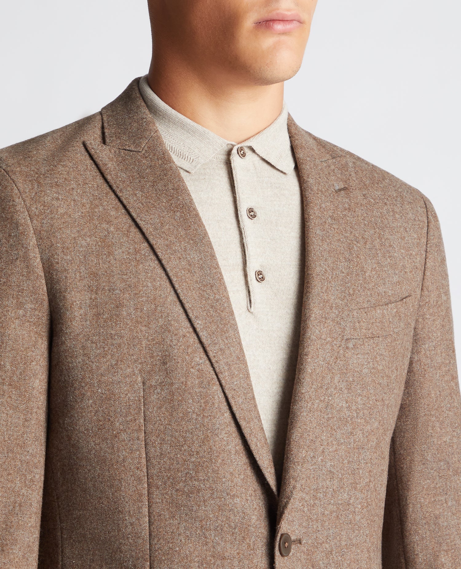 Slim Fit Wool Blend Jacket - Image 5