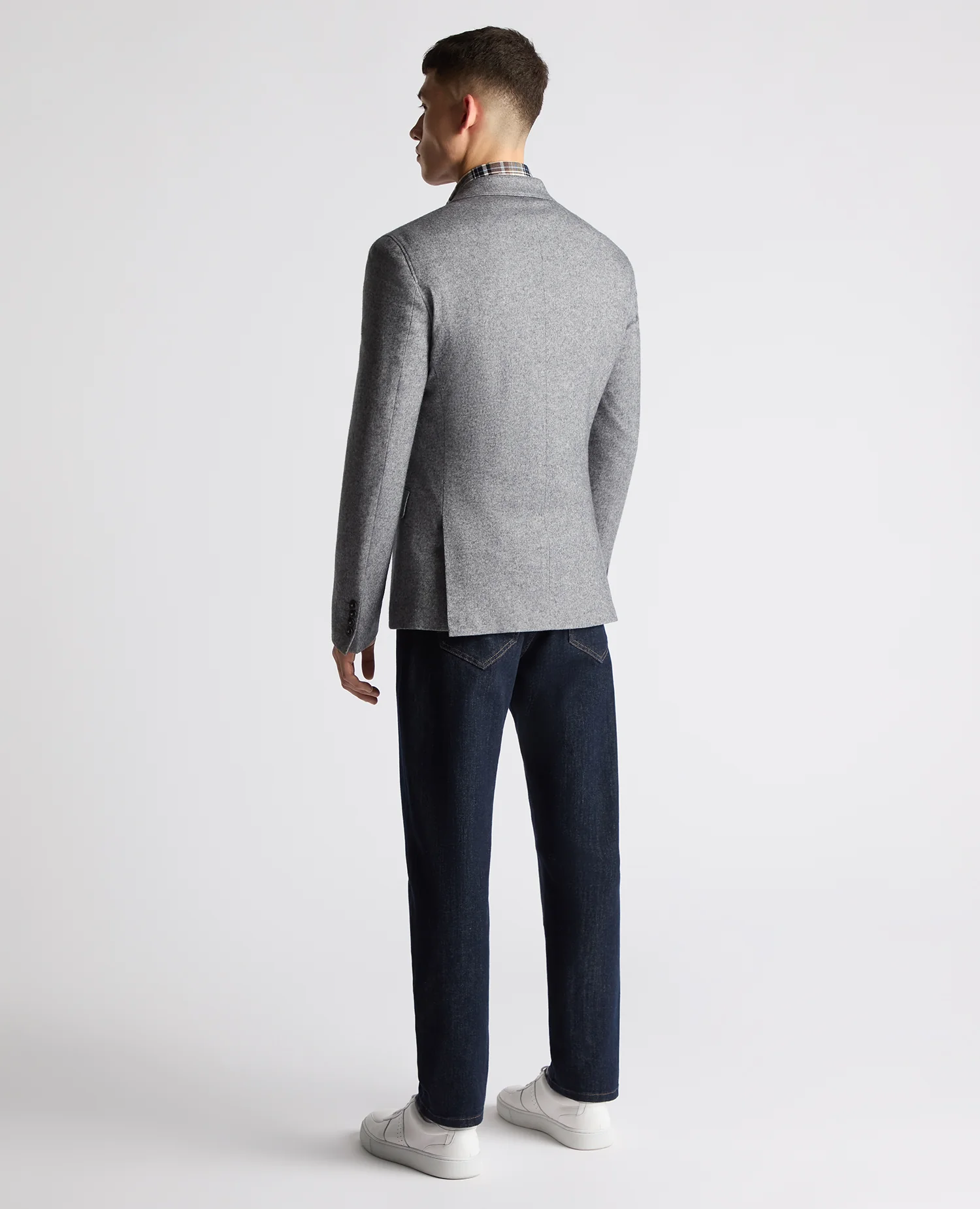 Slim Fit Wool Blend Jacket - Image 3
