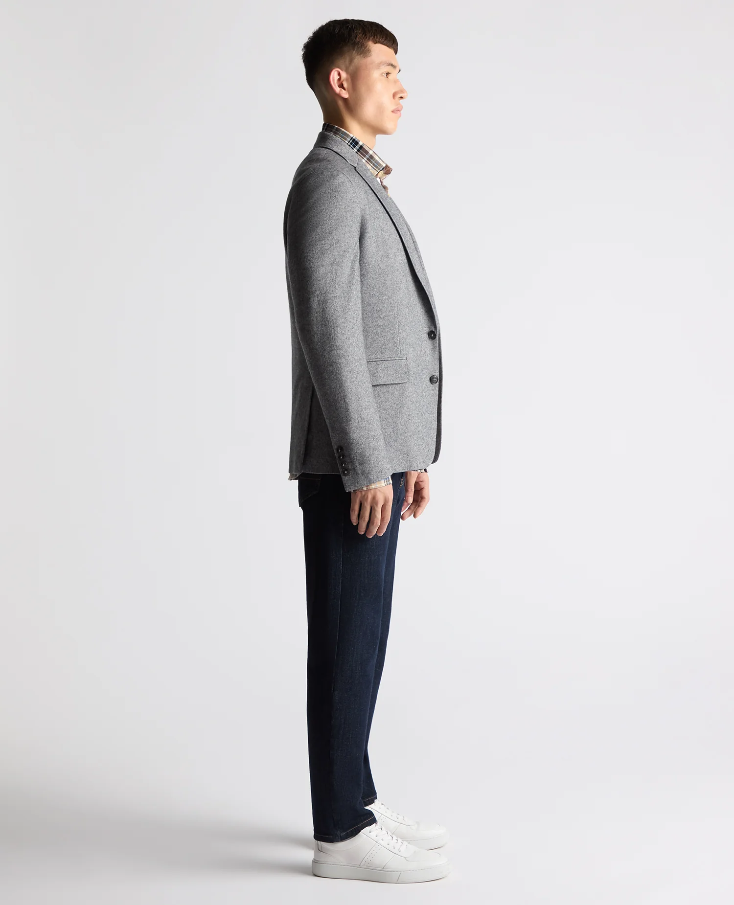 Slim Fit Wool Blend Jacket - Image 4